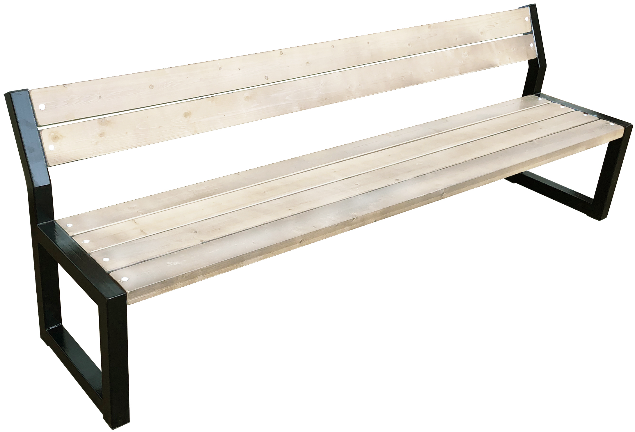 Изображение товара Скамья садовая M-group Модерн 200 см стильный черный дизайн