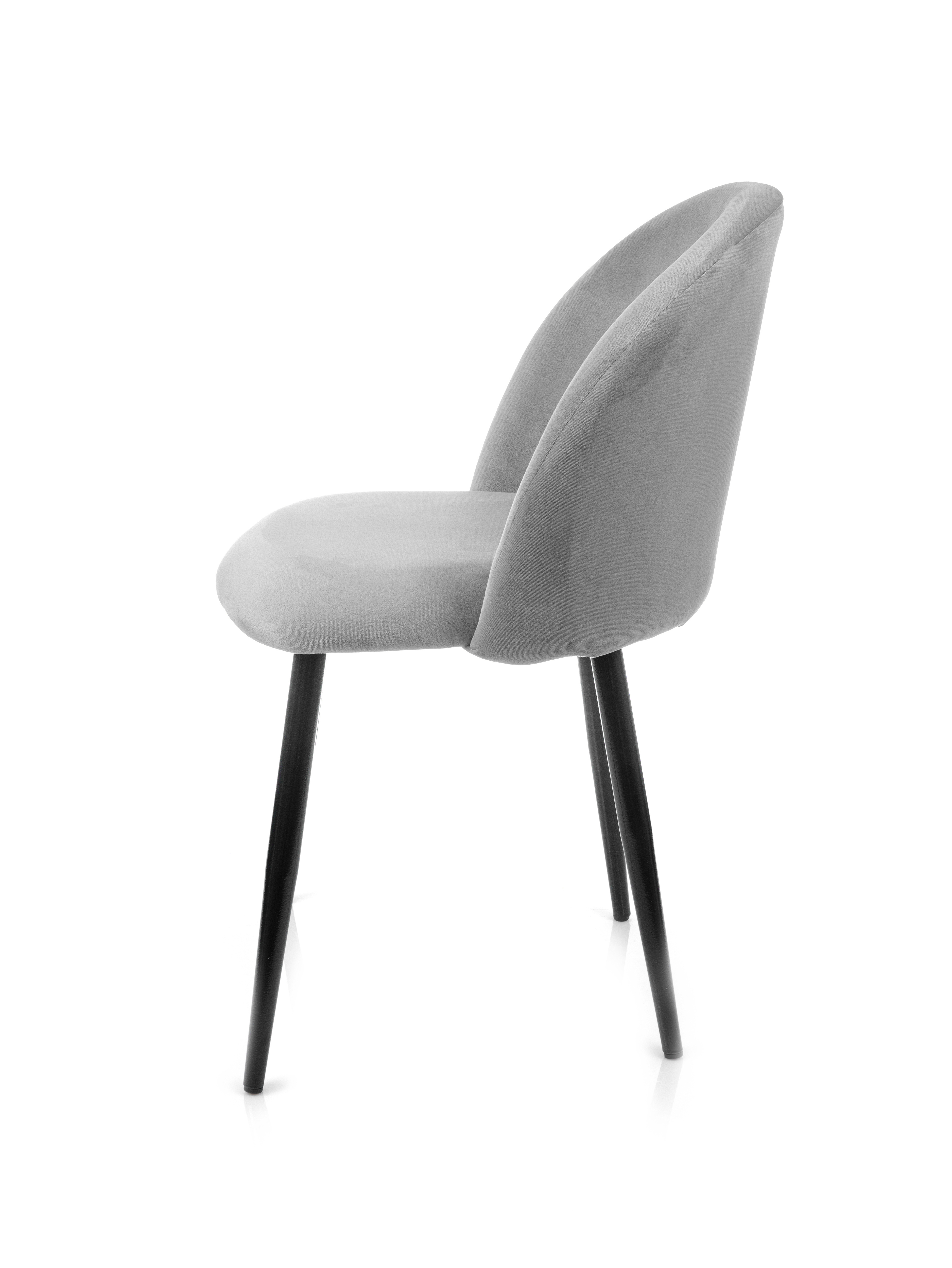 Изображение товара Стул M-group Бостон 13130455 44x87x42 см велюр цвет черный