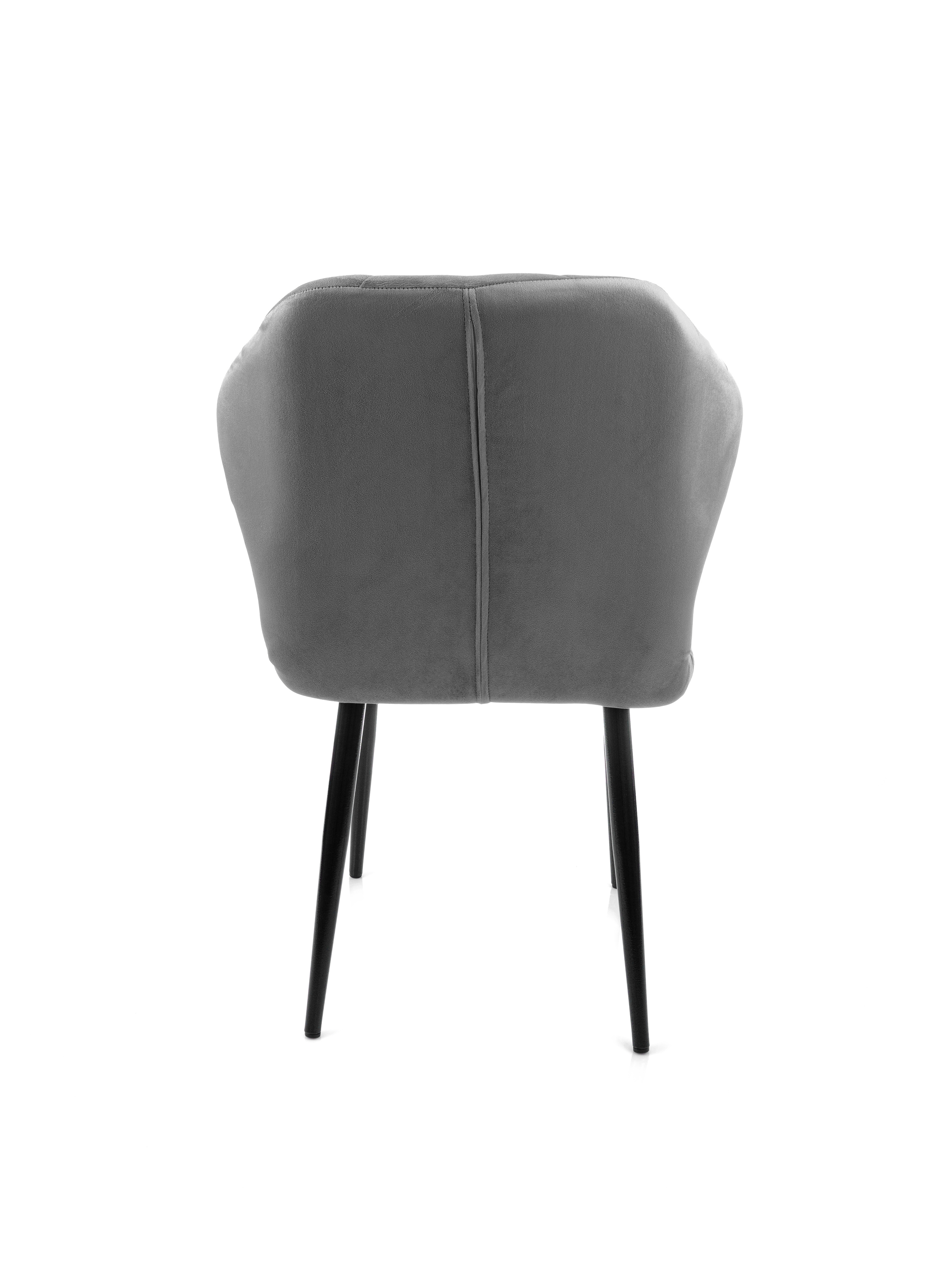 Изображение товара Стул M-group Ницца 13010455 44x87x42 см велюр цвет черный