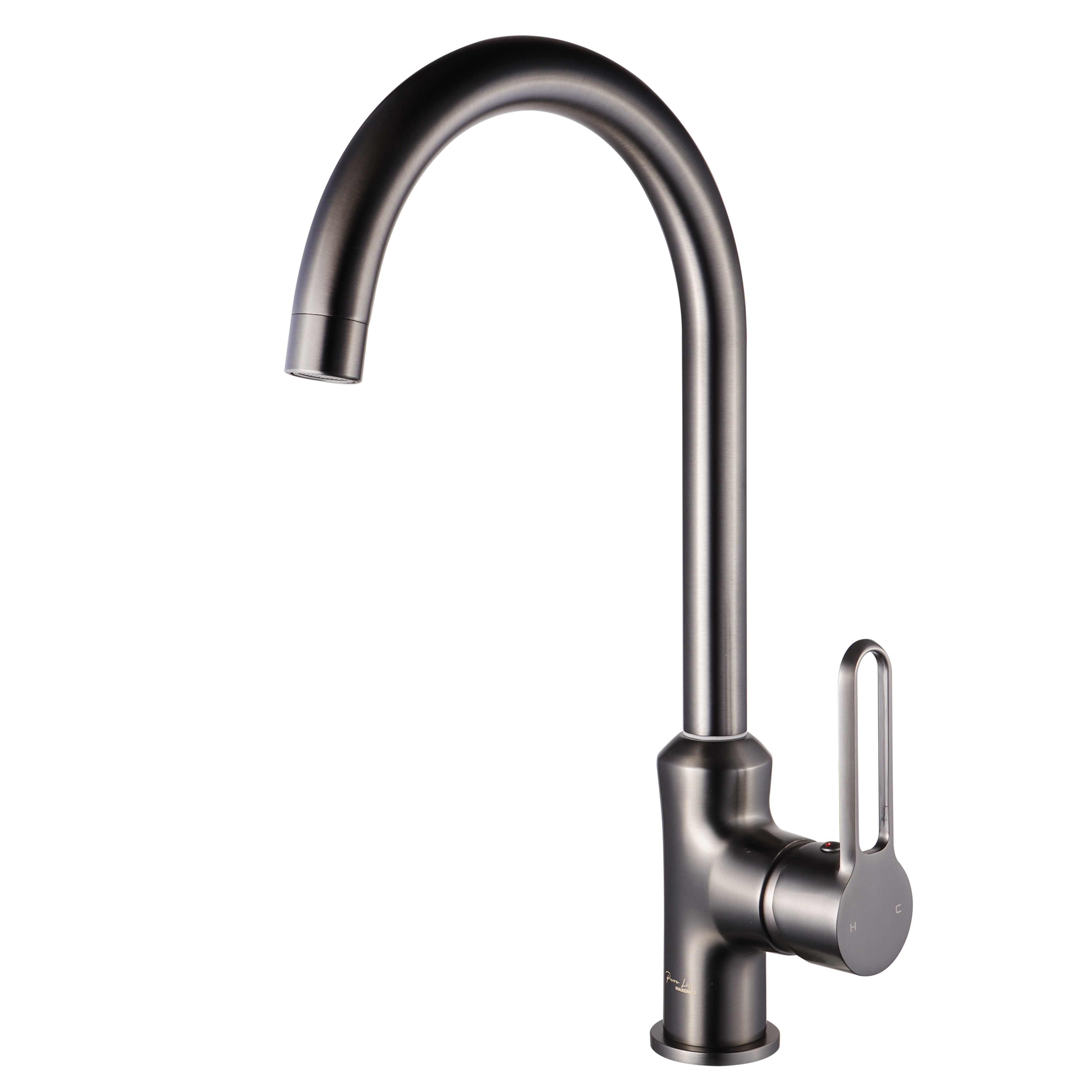 Изображение товара Смеситель кухонный Maxonor PURE LIFE PL40108-9 поворотный латунь серый