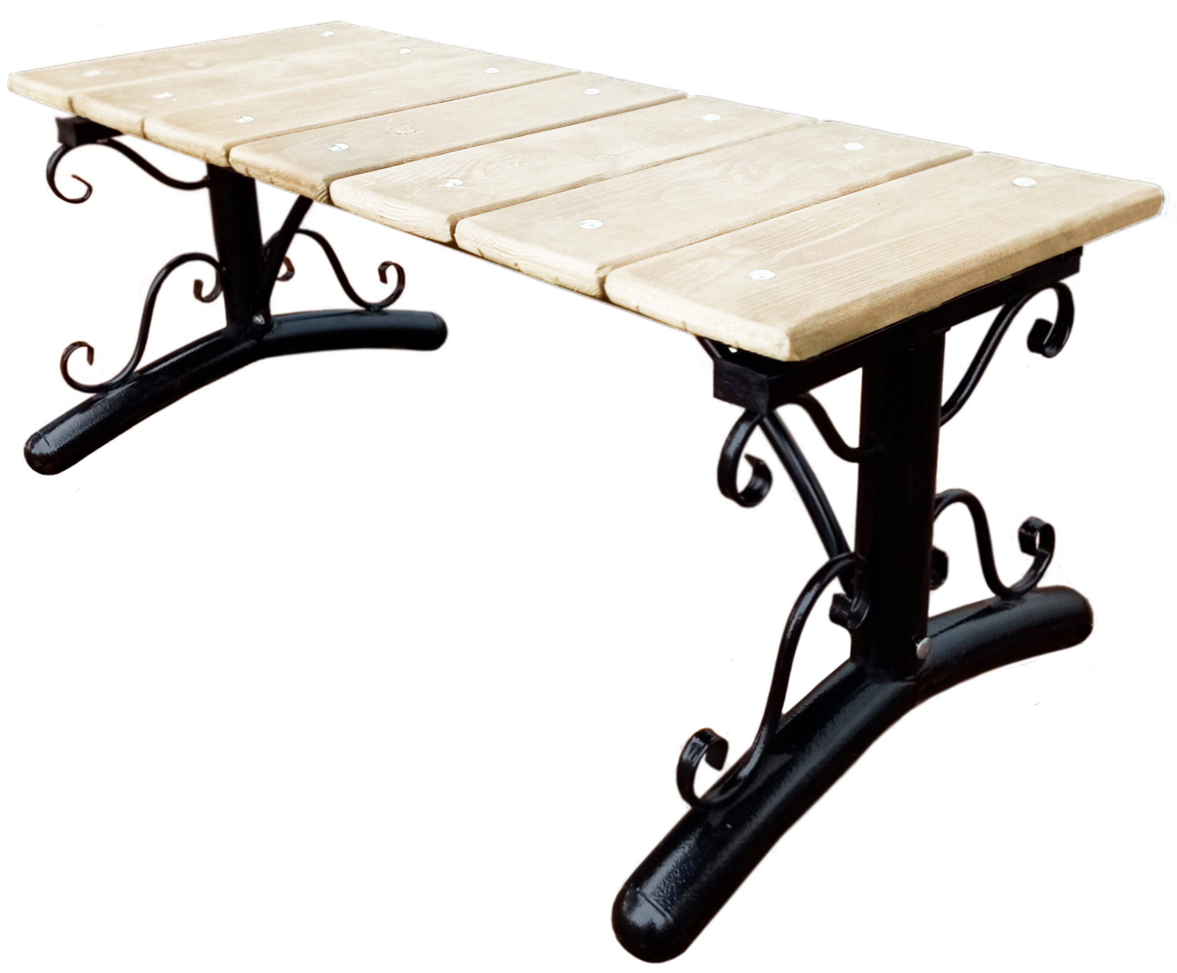 Изображение товара Скамья садовая M-group Литл 104 см x 55 см x 39 см сталь черный