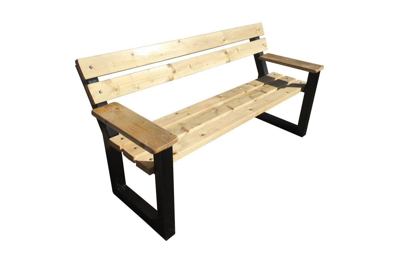 Изображение товара Садовая скамья М-групп Модерн 150 см черный для двора и парка