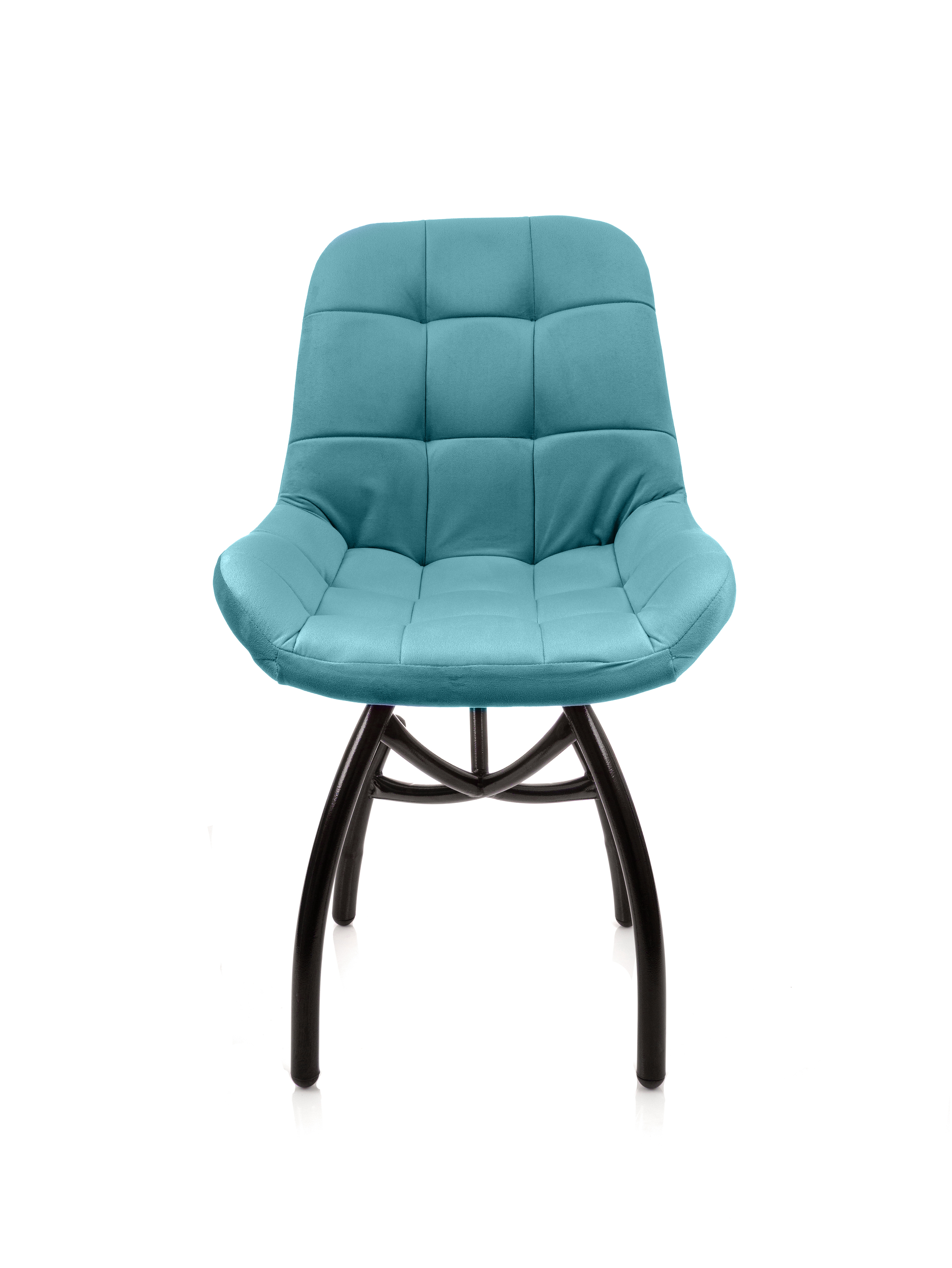 Изображение товара Стул M-group Лира 14060451 44x95x40 см велюр цвет черный 2 шт.