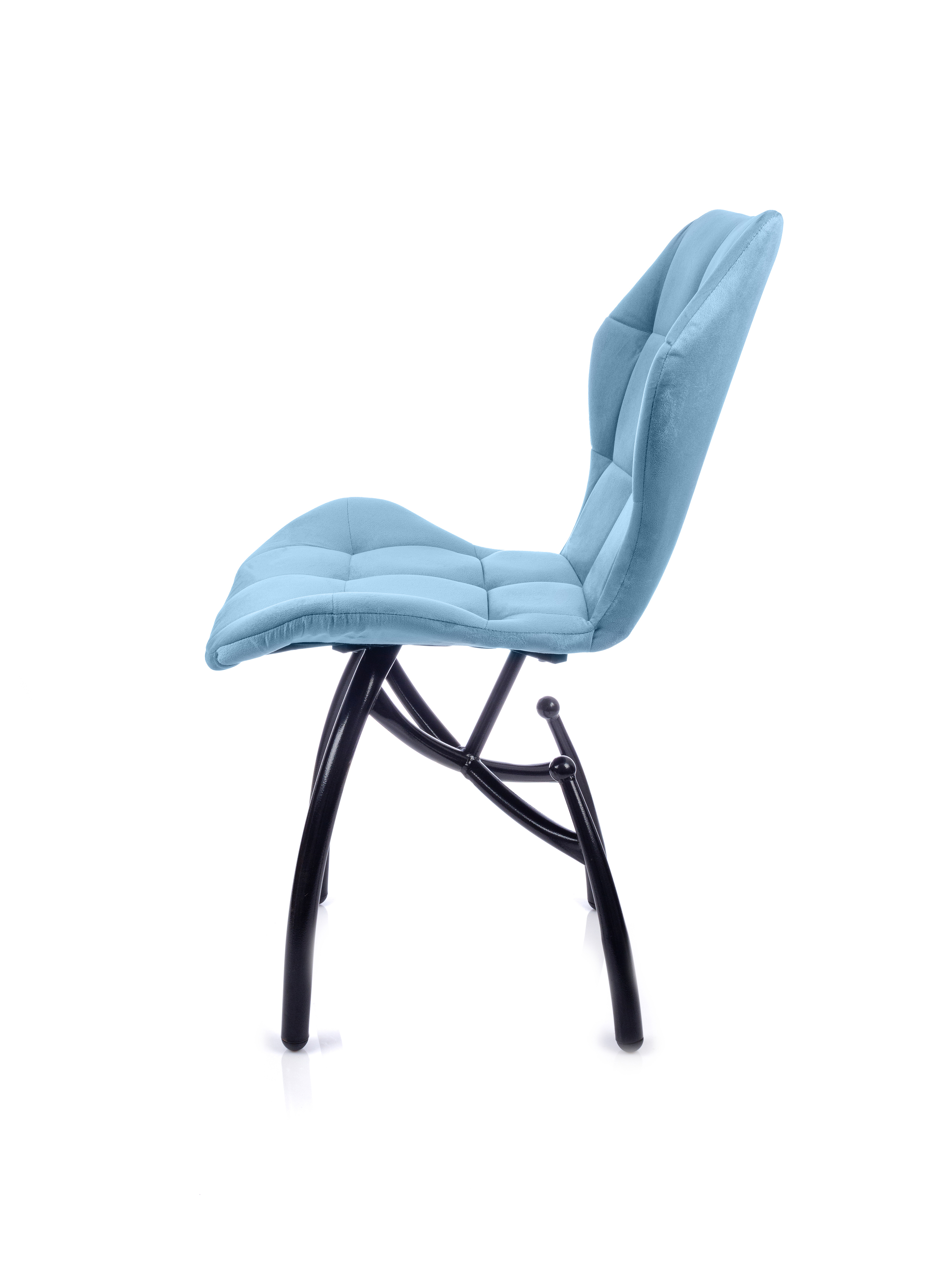 Изображение товара Обеденный стул М-group Бабочка с металлическими ножками и велюром Голландский вельвет