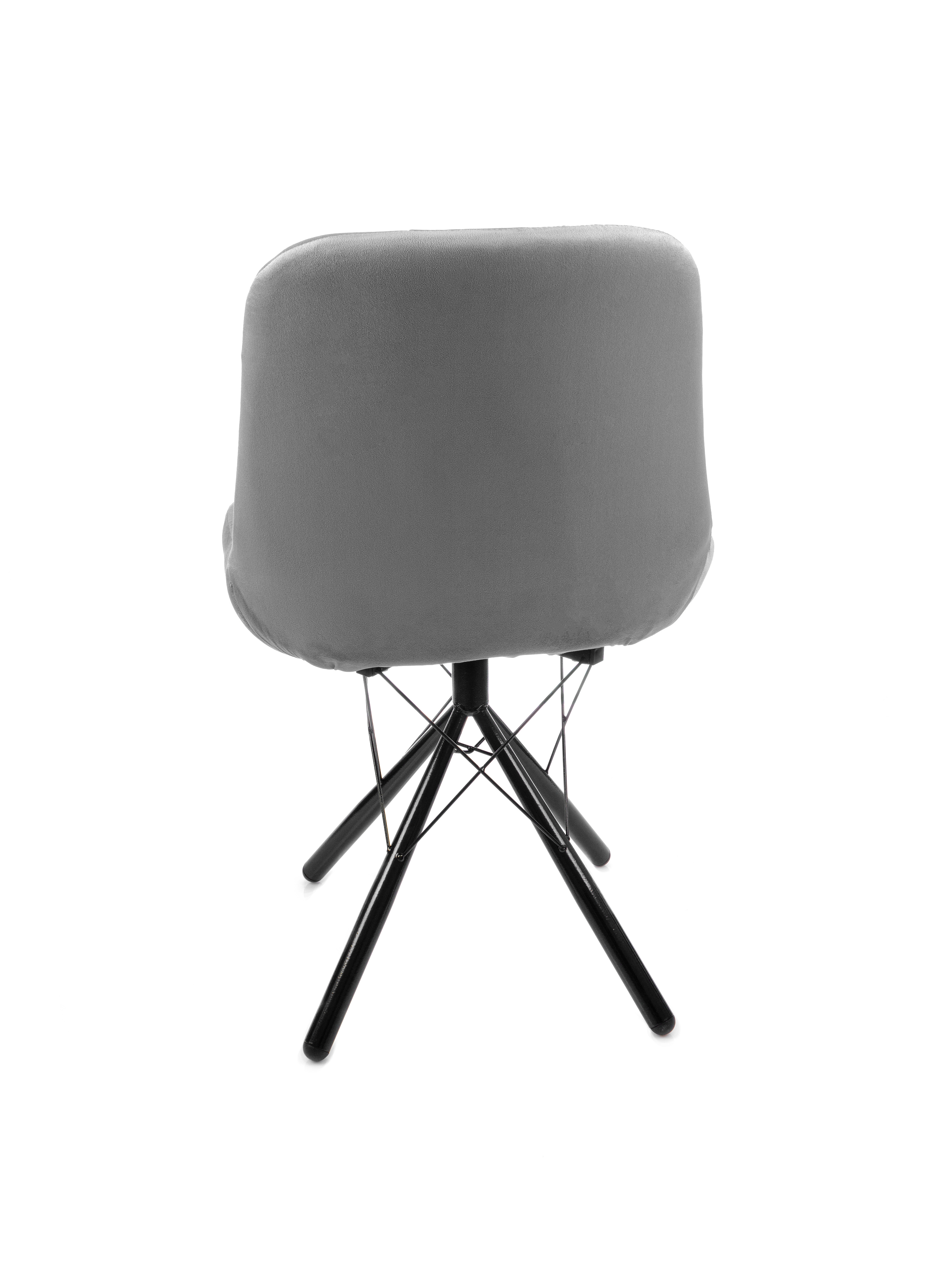 Изображение товара Обеденный стул M-group Лира 2 шт велюр черный современный дизайн