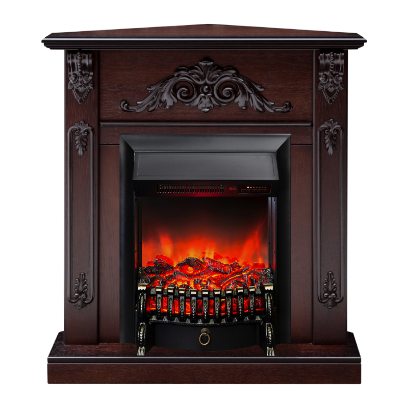 Изображение товара Каминокомплект Realflame Anita Corner с очагом Majestic Lux BL дуб, 1500Вт стильный дизайн