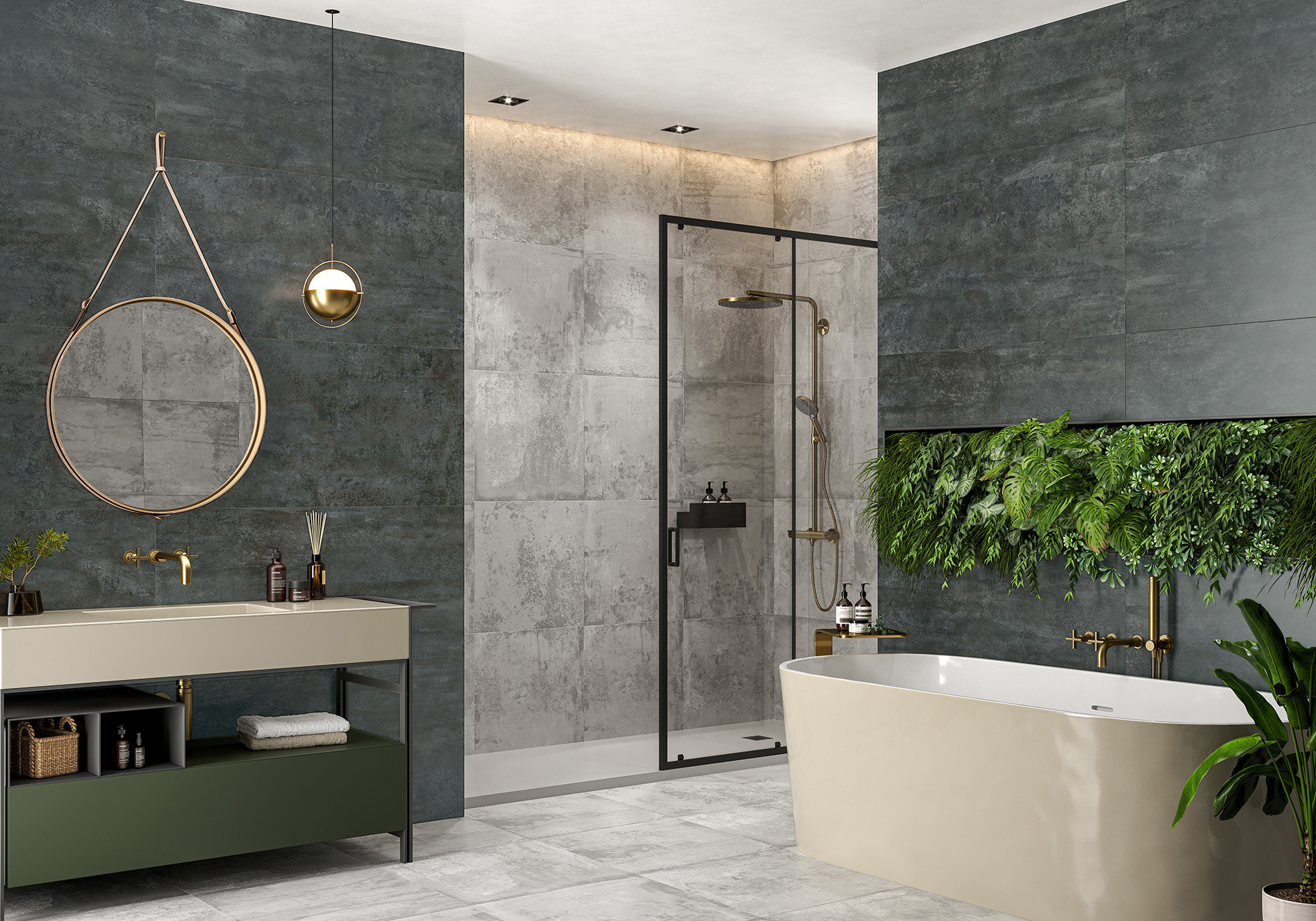 Изображение товара Керамогранит Alma Ceramica GFU04OXD70R 60x60 см, металлический эффект, черный