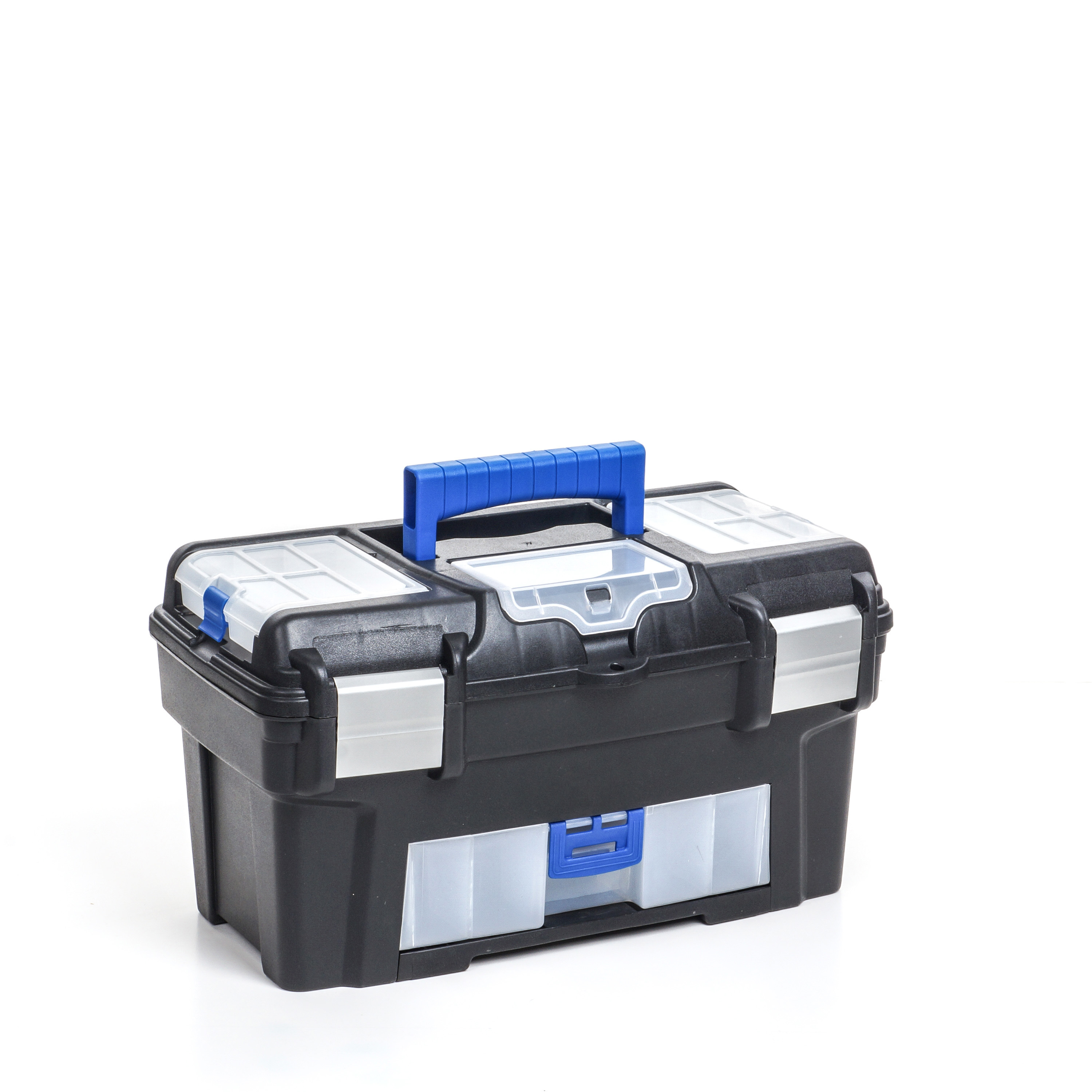 Изображение товара Ящик для инструментов BESTHOME 247x435x248 мм с органайзерами и консолью из прочного полипропилена