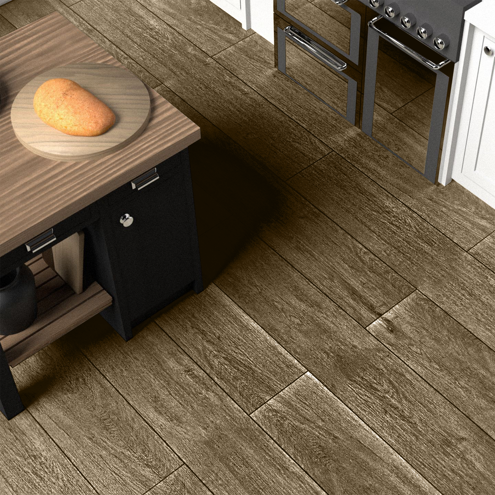 Изображение товара SPC плитка Kreaforta Дуб Ревна класс 4 фаски 4 мм влагостойкая 2.574 м²