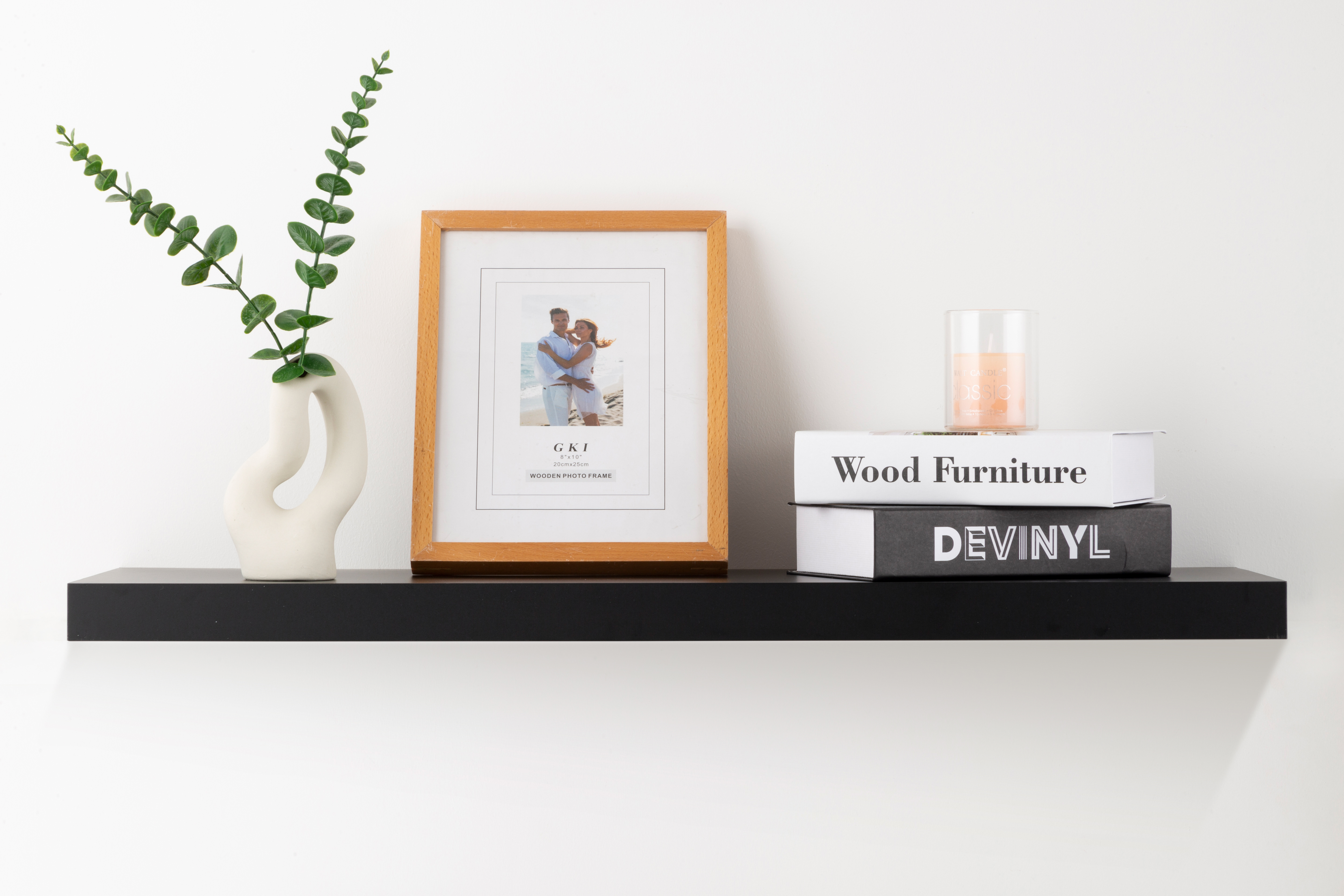 Изображение товара Настенная полка KONSENSA 80x23.5 см черного цвета