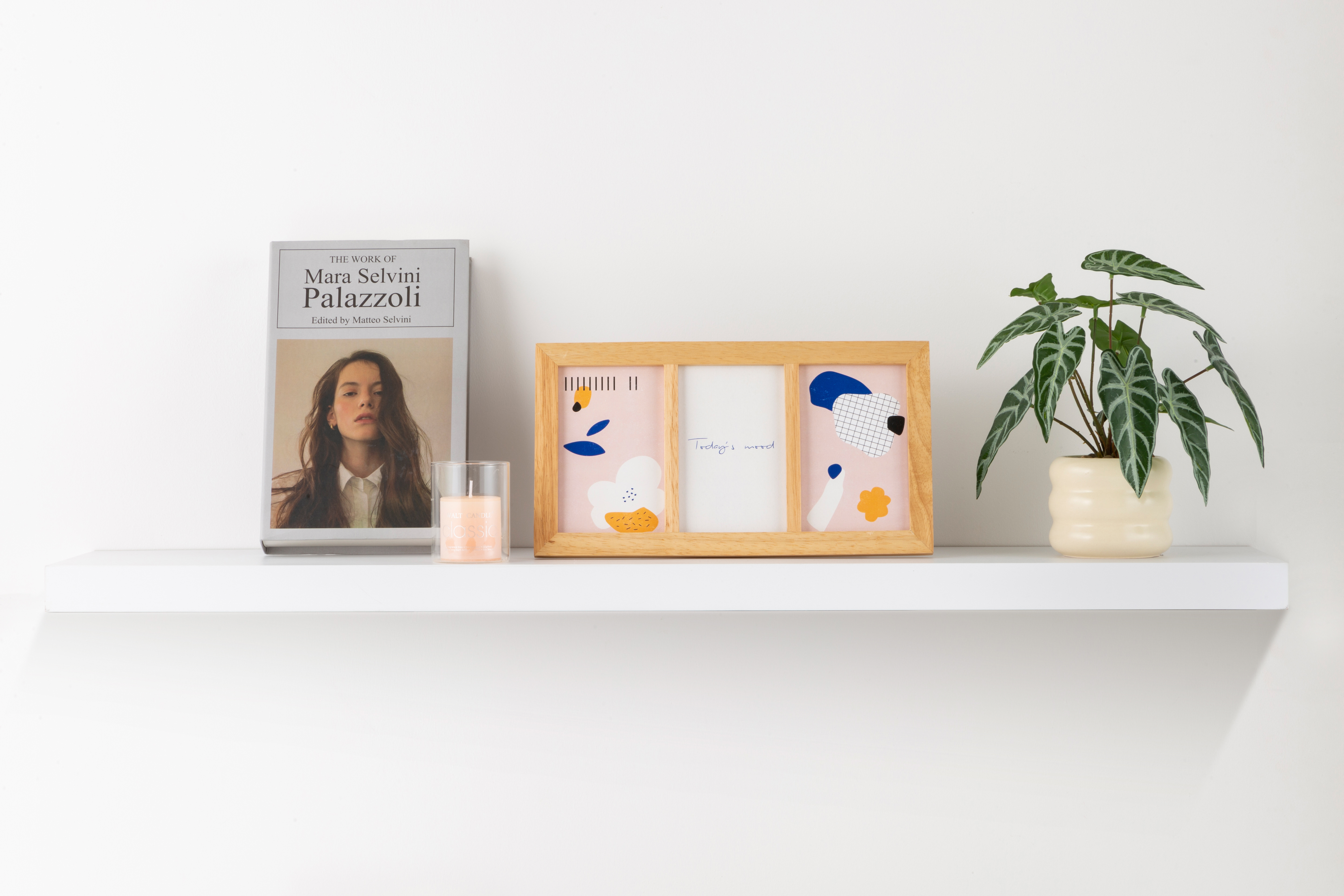 Изображение товара Настенная полка KONSENSA 100x23.5 см со скрытым креплением из МДФ для интерьера