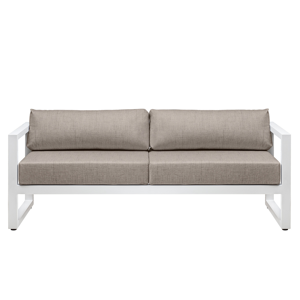 Изображение товара Диван садовый Greenween CAPRI 190 см алюминий и ткань белый с подушками