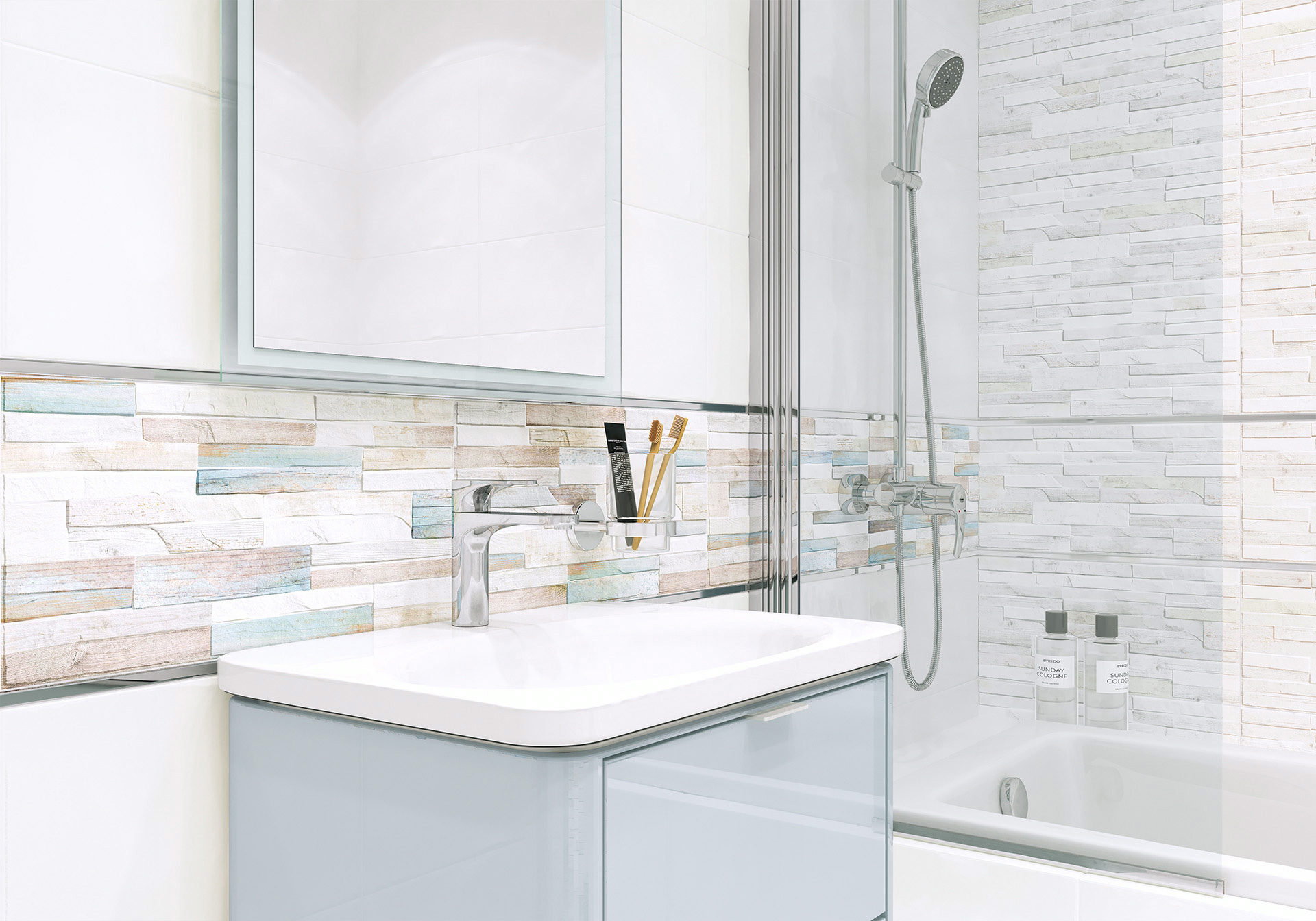 Изображение товара Плитка Alma Ceramica Mattone TWU09MTN004 50x24.9см цвет белый, цена за упаковку