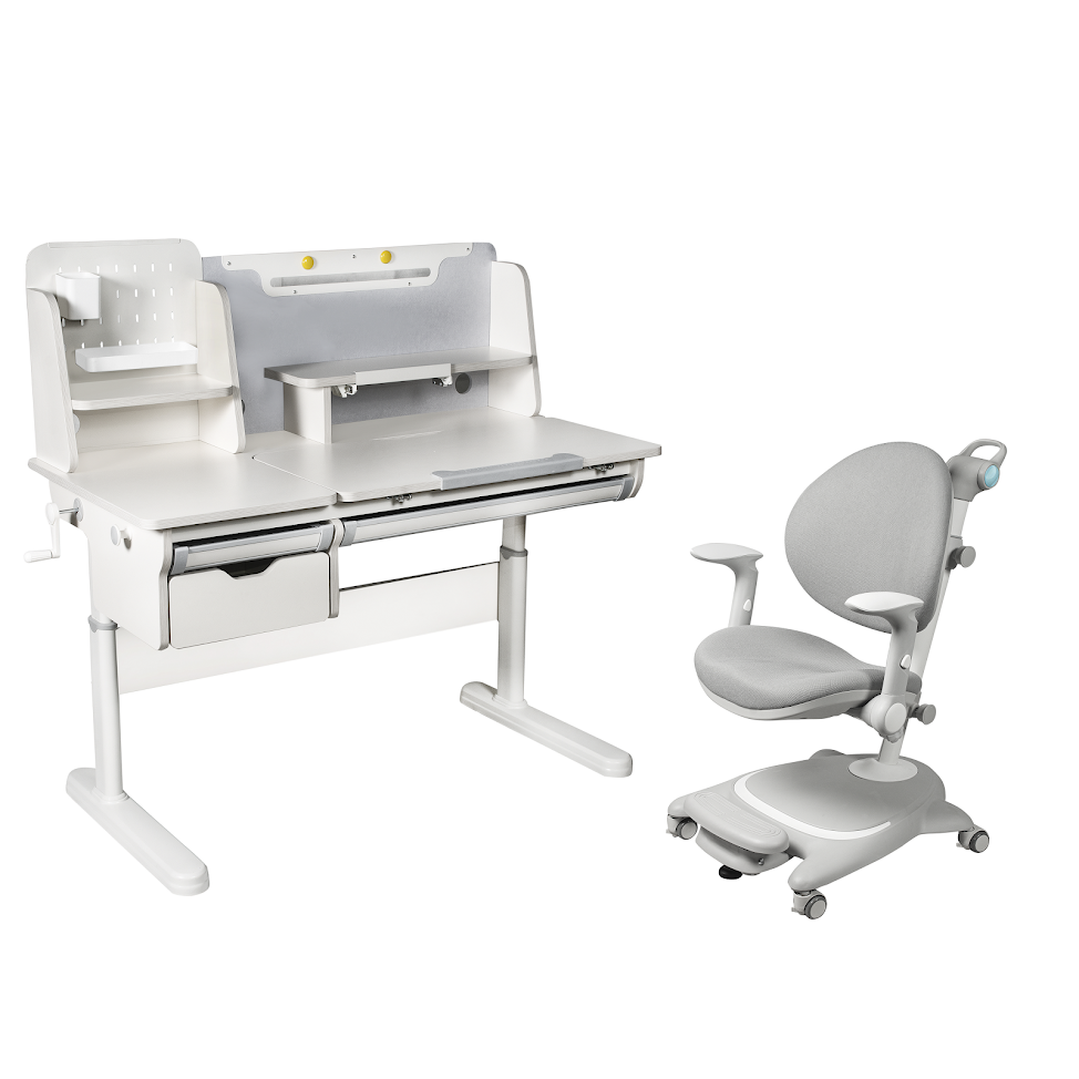 Изображение товара Комплект Cubby парта Ammi Grey и кресло Agosto Grey