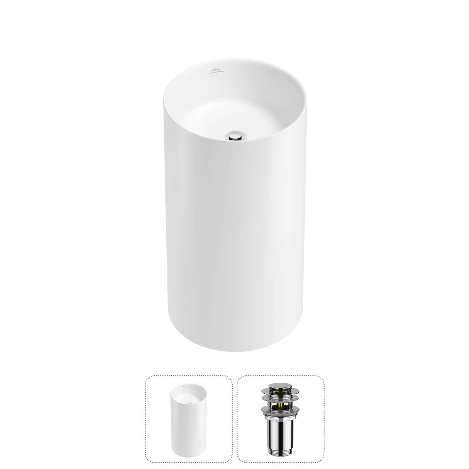 Изображение товара Раковина Wellsee Chalice Perfection 20212880R 45см цвет хром