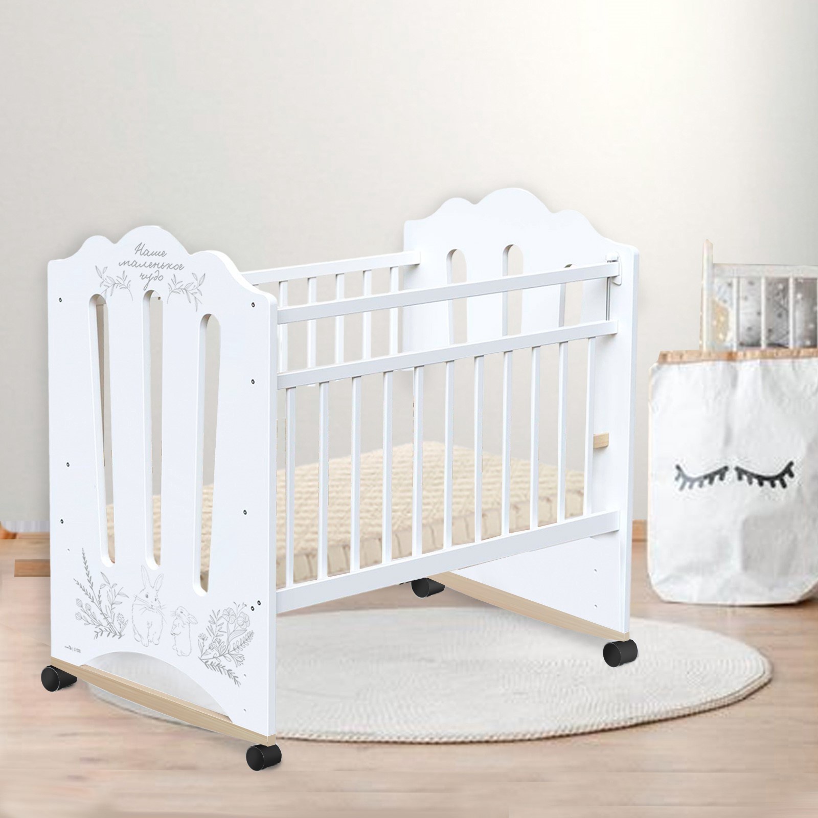 Изображение товара Кровать детская Крошка Я Нежность 60x50x120 см бежевого цвета