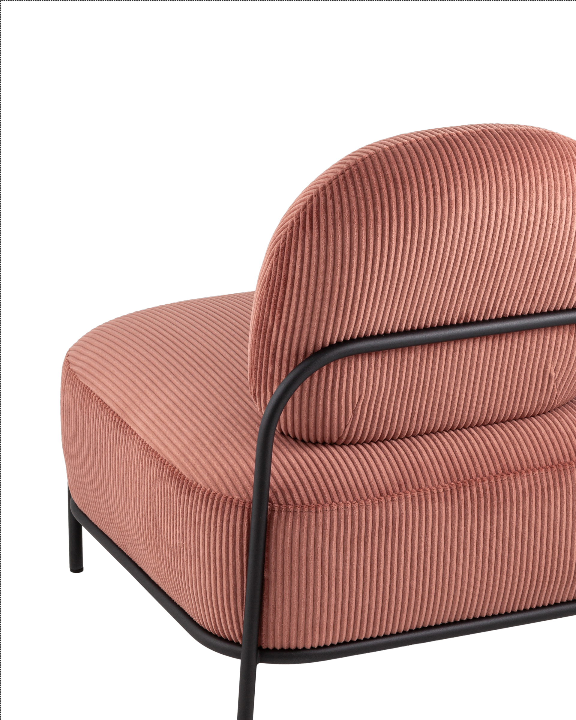 Изображение товара Современное кресло Stool group Стоун 71x78x68 см коралловый велюр