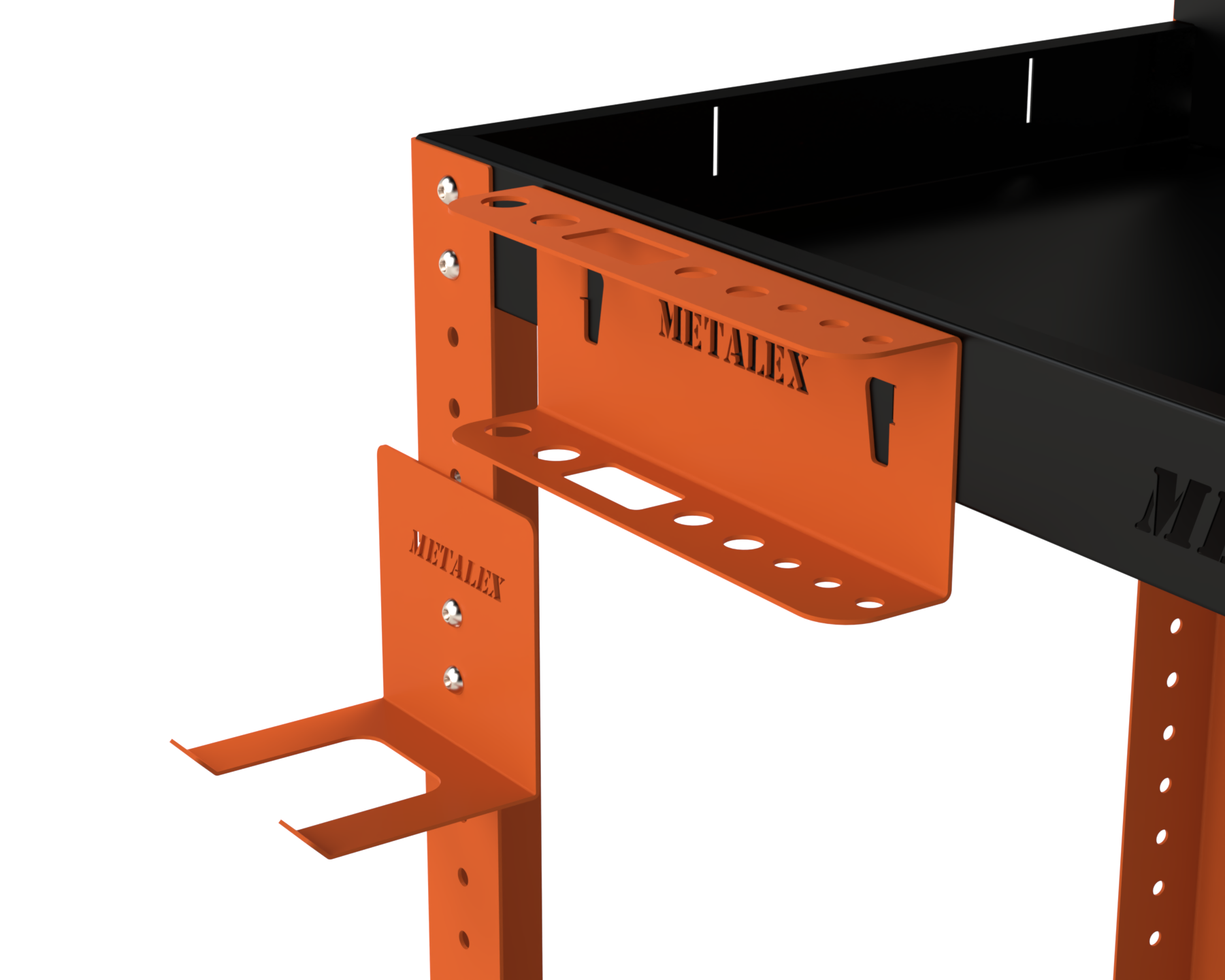 Изображение товара Тележка инструментальная Metalex Тип 4 800x400x900 мм с 2 полками