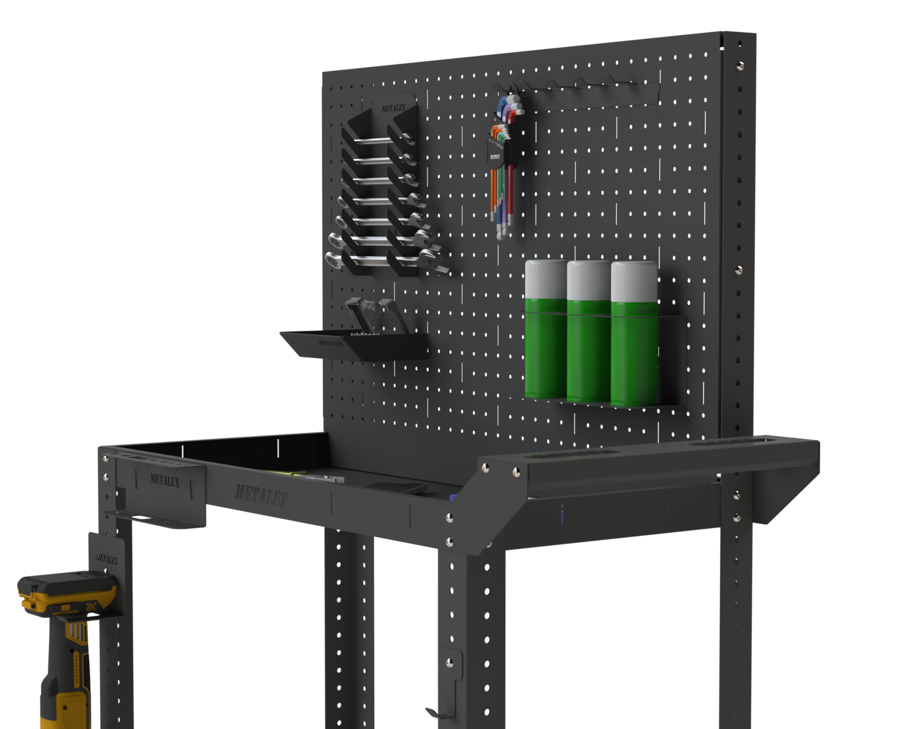 Изображение товара Тележка инструментальная Metalex 118244 Тип 4 800x400x800 мм 2 полки