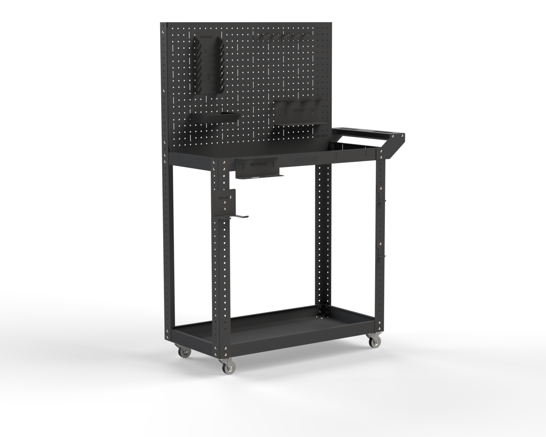 Изображение товара Тележка инструментальная Metalex 118247 Тип 4 800x450x800 мм 2 полки