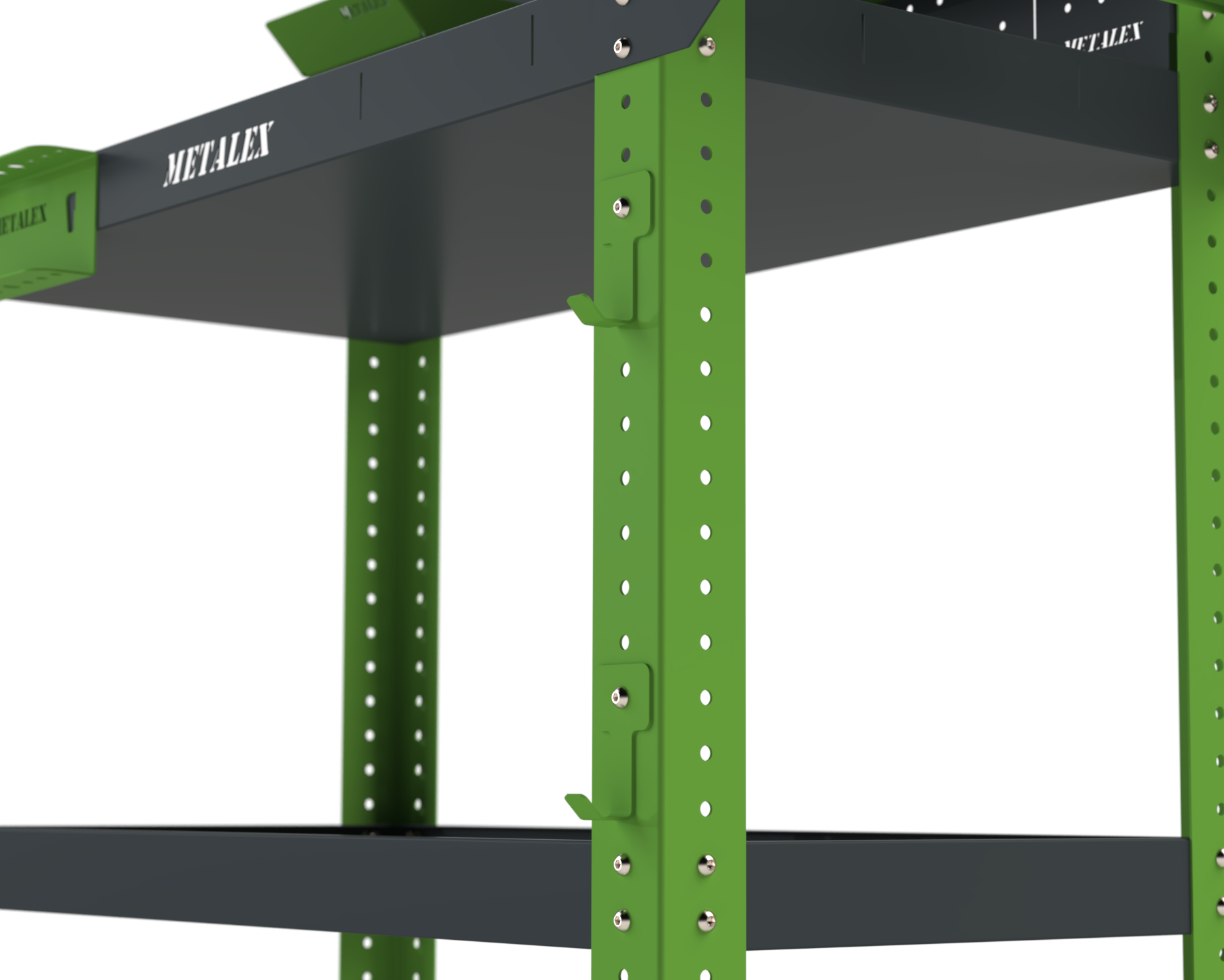 Изображение товара Тележка инструментальная Metalex Тип 4 950x450x800 мм с 4 полками и аксессуарами