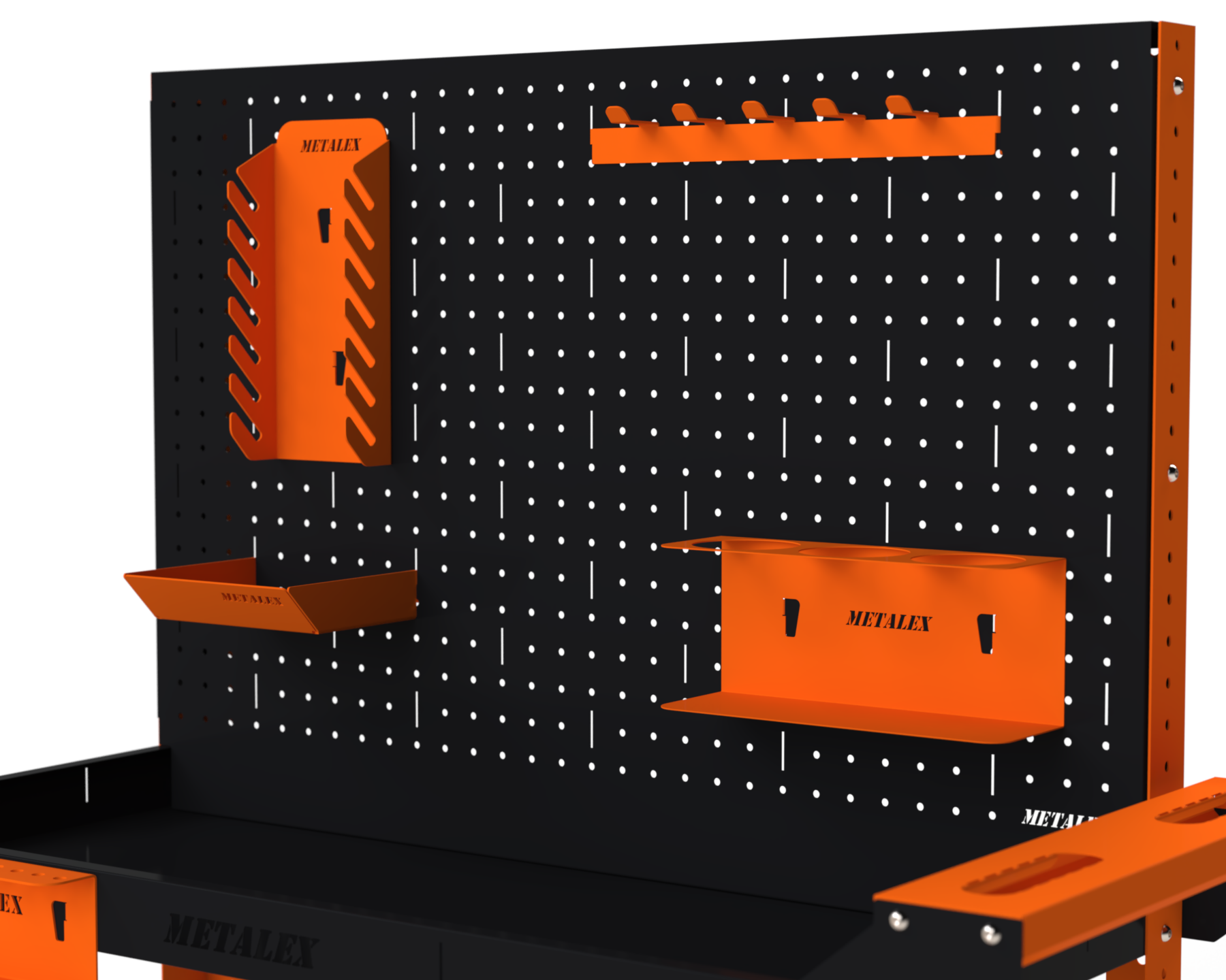 Изображение товара Тележка инструментальная Metalex 118280 Тип 4 950x400x800 мм 3 полки