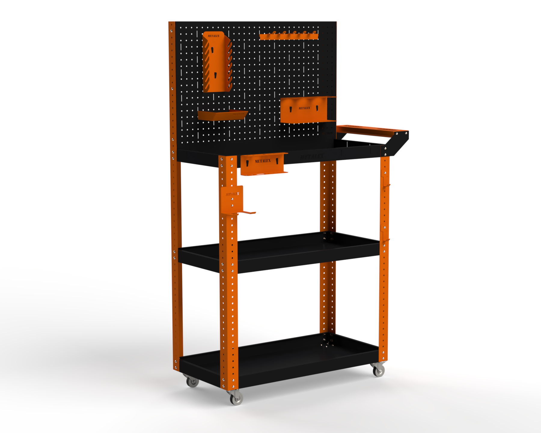 Изображение товара Тележка инструментальная Metalex 118284 Тип 4 950x450x900 мм 4 полки Россия