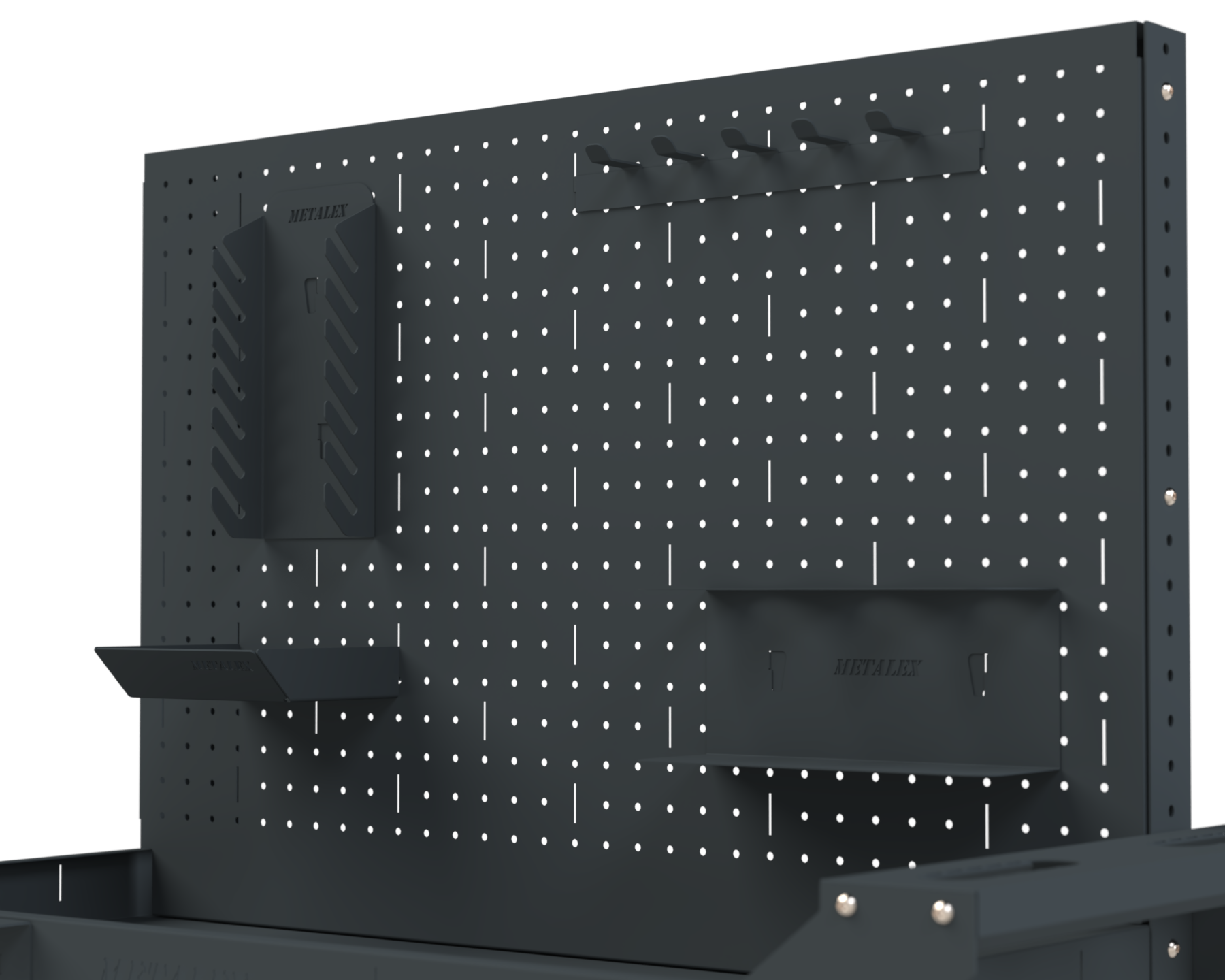 Изображение товара Тележка инструментальная Metalex 118285 с регулировкой высоты полок