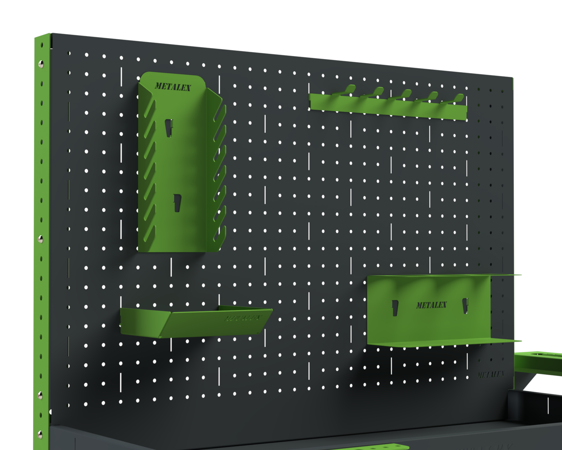 Изображение товара Тележка инструментальная Metalex 118317 Тип 4 950x450x800 мм 4 полки