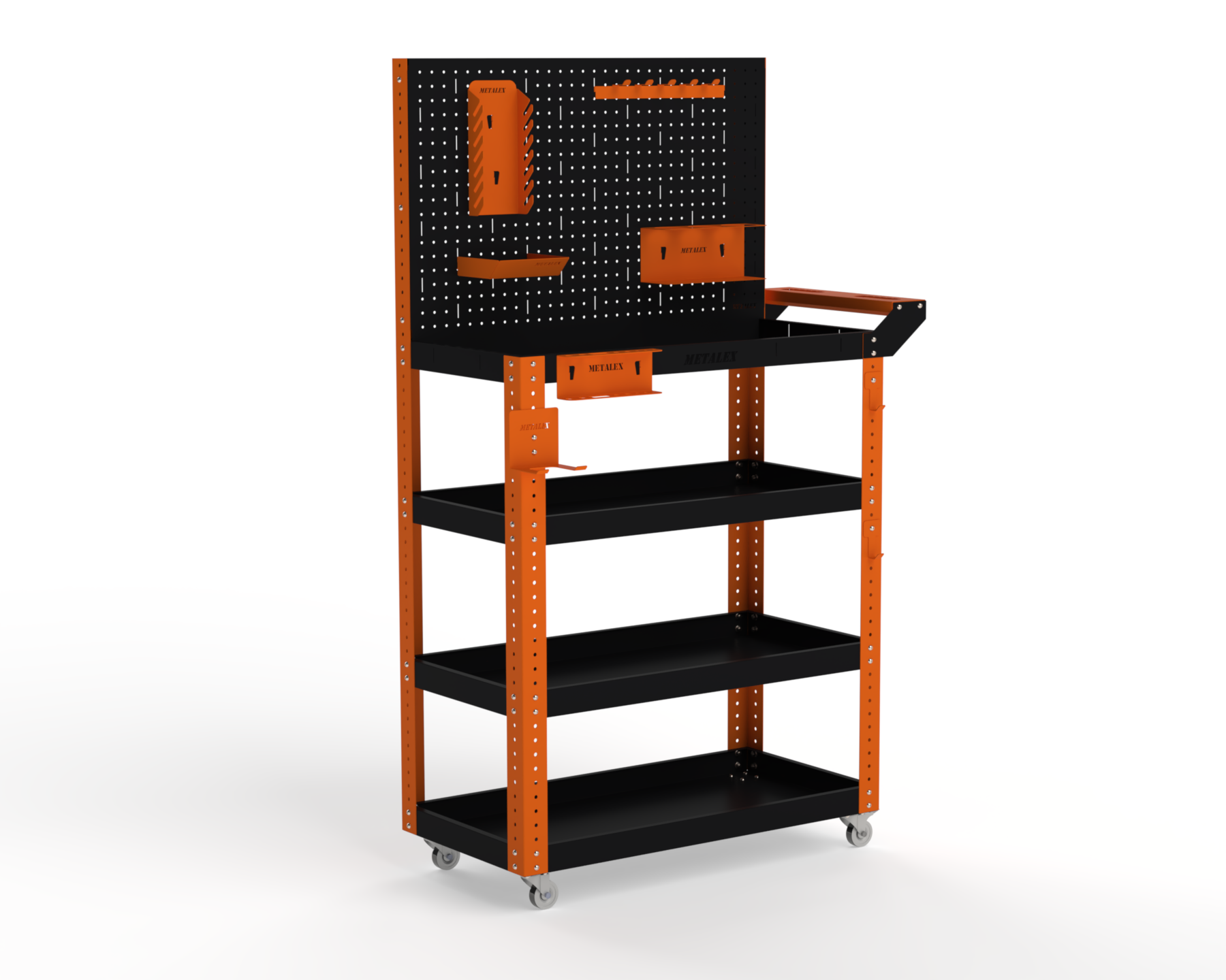 Изображение товара Тележка инструментальная MetaLex Тип 4 950x450x700 мм 4 полки Россия