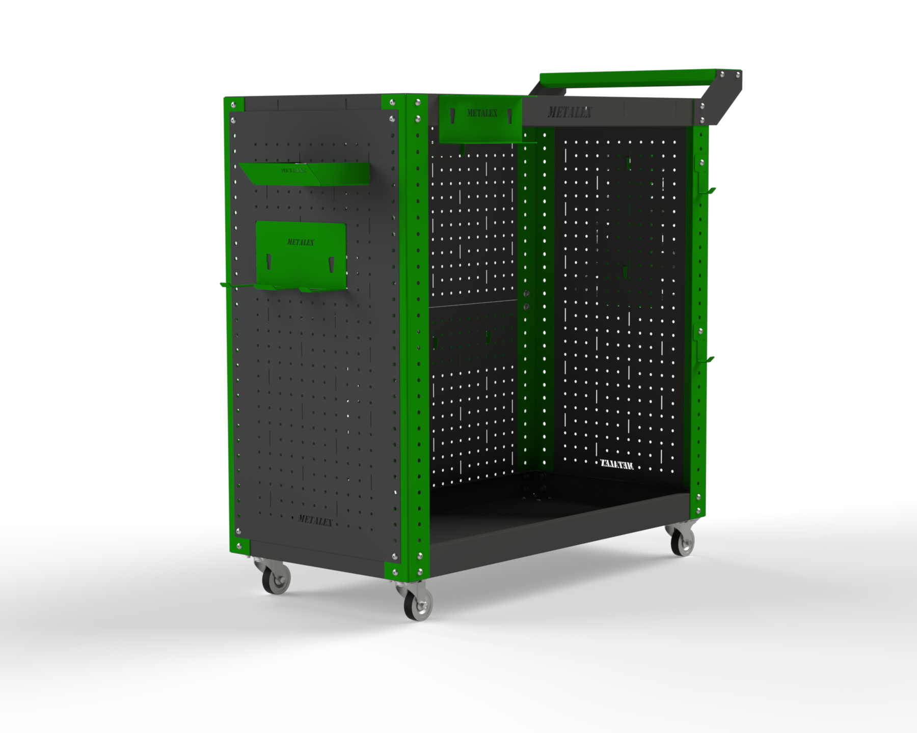 Изображение товара Тележка инструментальная Metalex Тип 3 80x35x80 см с 4 колесами и аксессуарами