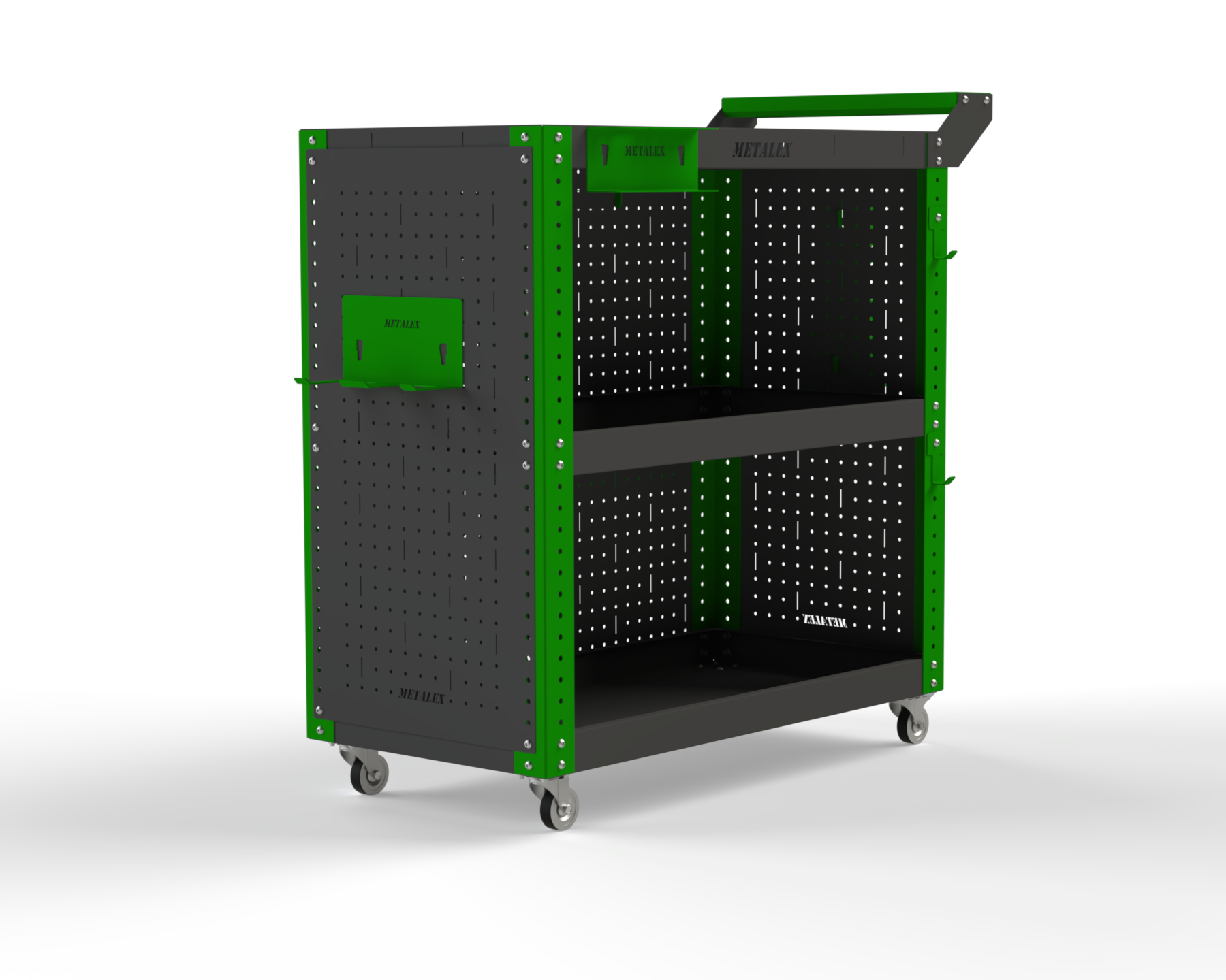 Изображение товара Тележка инструментальная Metalex 118372 Тип 3 800x400x800 мм 3 полки