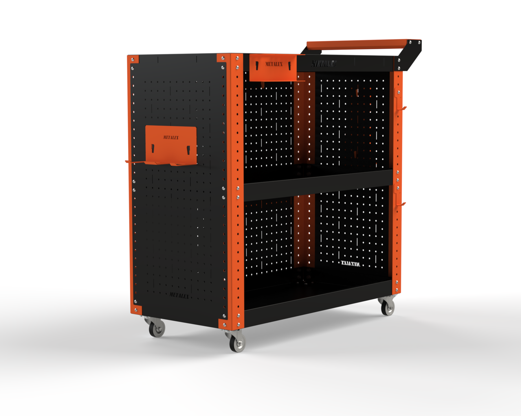 Изображение товара Тележка инструментальная Metalex 118390 Тип 3 800x450x900 мм 3 полки