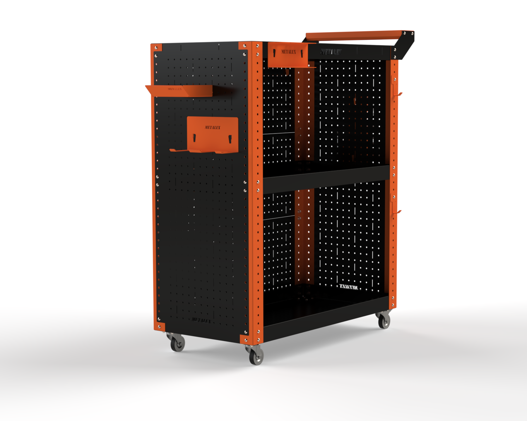 Изображение товара Тележка инструментальная Metalex 118395 с 3 полками и аксессуарами