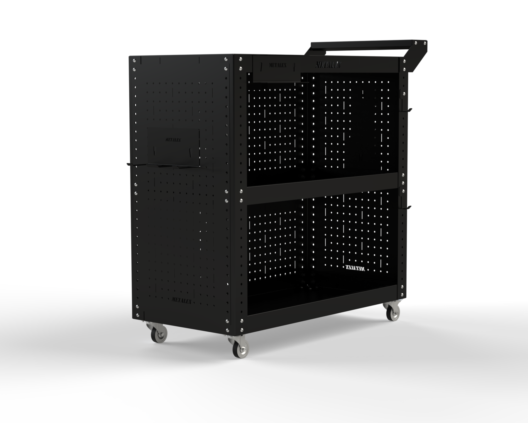 Изображение товара Тележка инструментальная Metalex Тип 3 800x450x700 мм с регулируемыми полками и аксессуарами