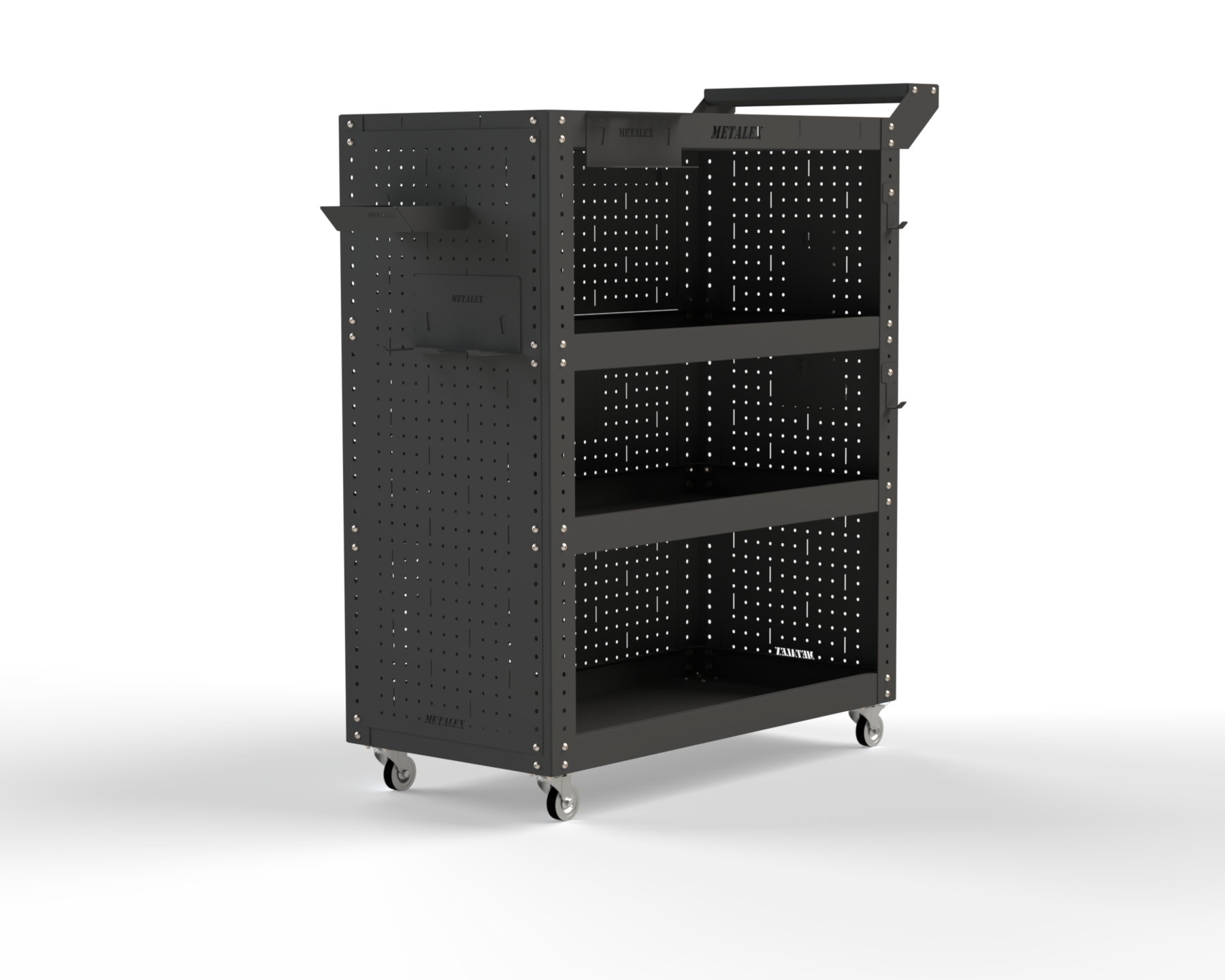 Изображение товара Тележка инструментальная Metalex 118440 95x45x70 см 4 полки Россия