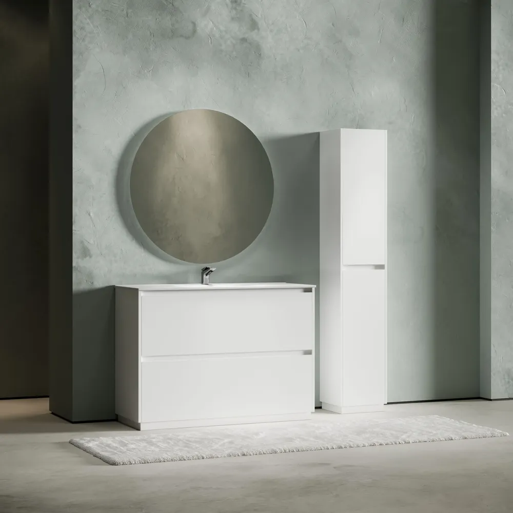 Изображение товара Тумба под раковину SANCOS Libra Floor LB120F-1W белый глянец 119 см