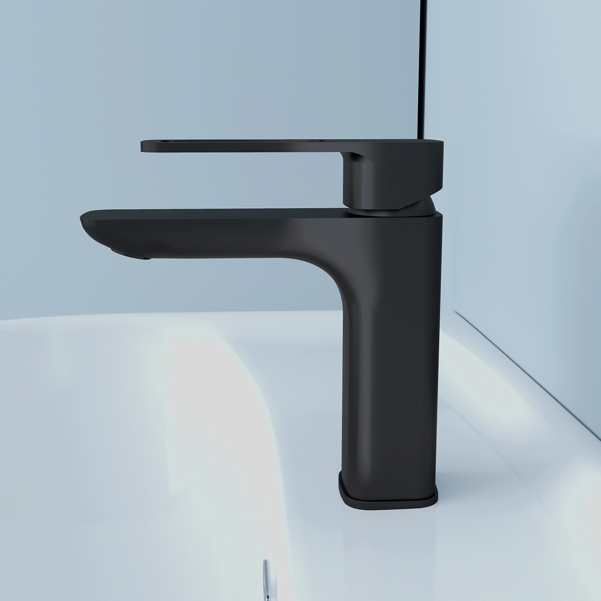 Изображение товара IDDIS SLIBL00i01K Смеситель для раковины однорычажный черный матовый