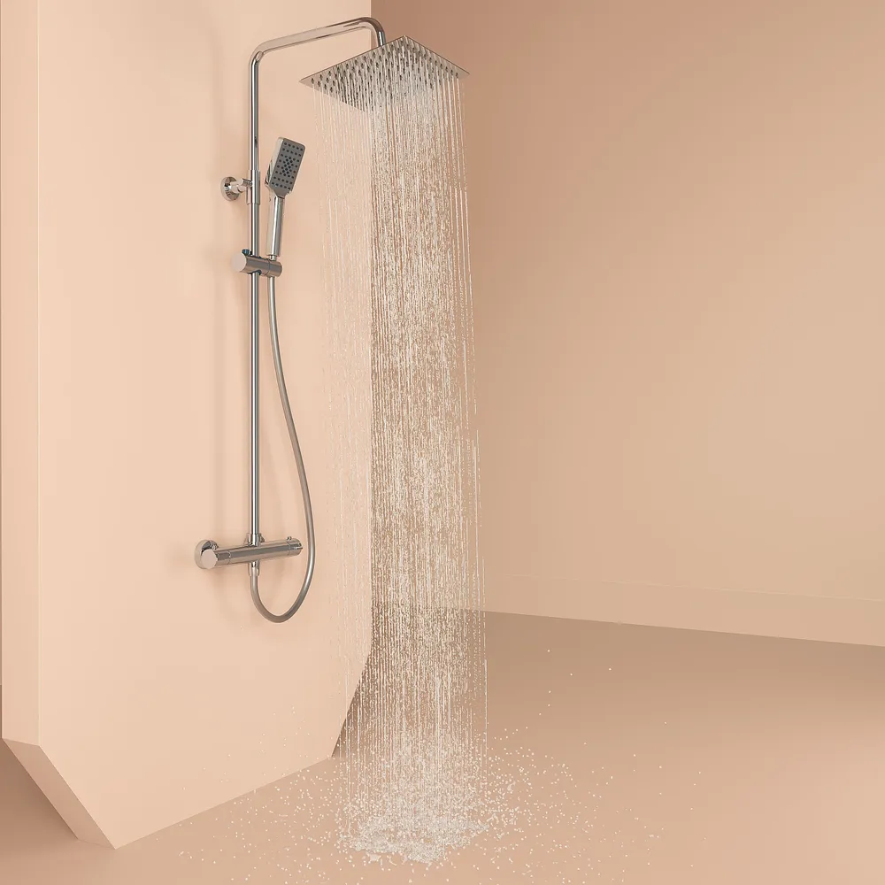 Изображение товара Душевая стойка Sancos SC7100CH 4 режима хром с термостатом и регулировками