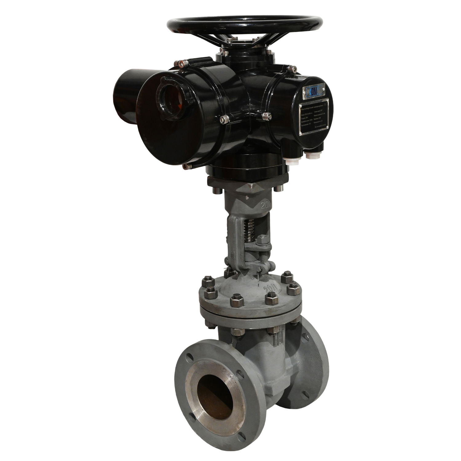 Изображение товара Задвижка с электроприводом клиновая DN.ru DN50 PN25 сталь