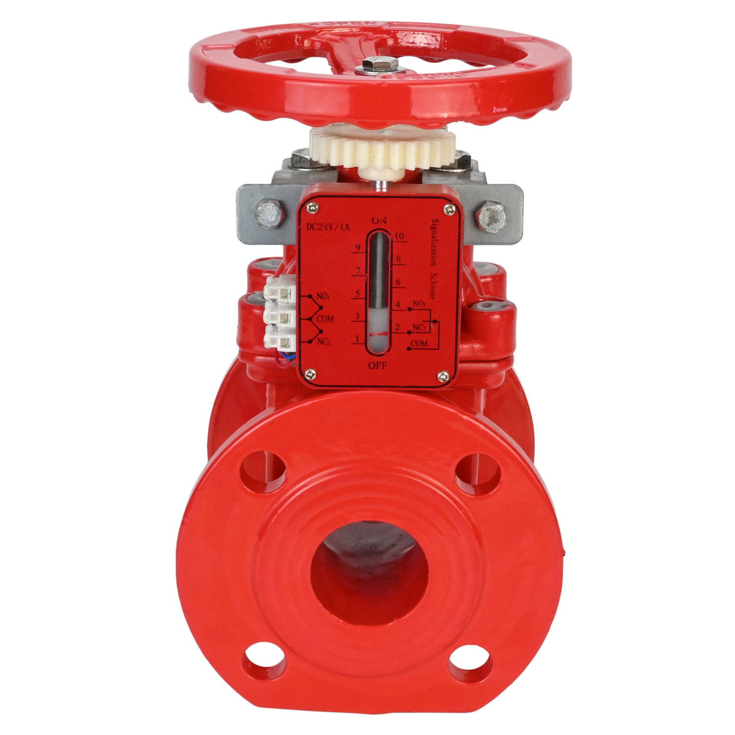 Изображение товара Задвижка ручная клиновая DN150 PN16 фланцевая из чугуна с контролем положения