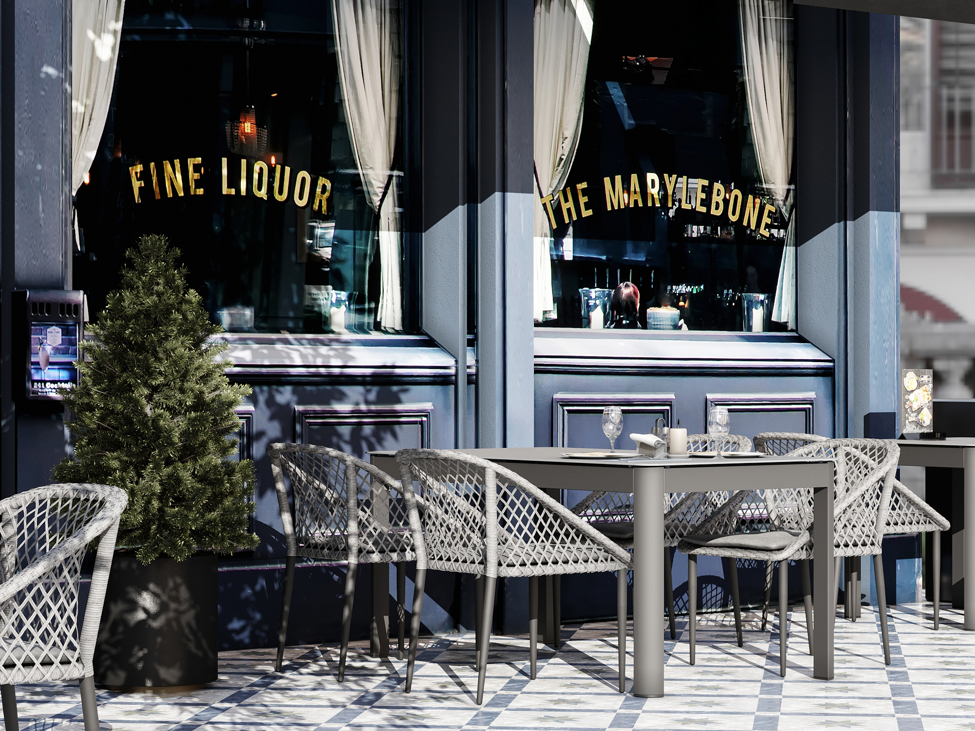 Изображение товара Обеденный садовый стол Bergenson bjorn Leif 160x90x75 см алюминий стекло бежевый