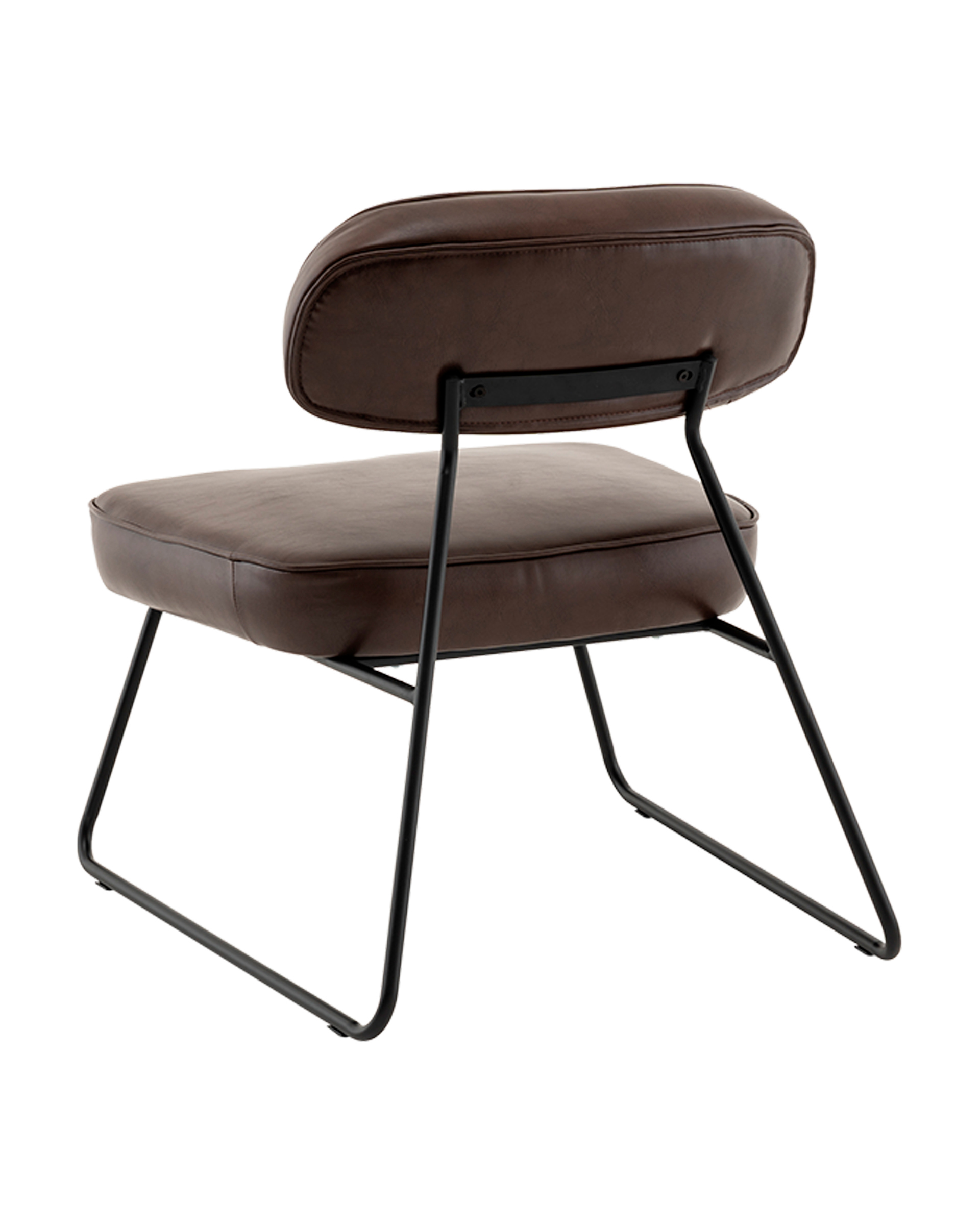 Изображение товара Кресло Stool group Kate 65x74x72 см из эко-кожи коричневое комфортное и стильное