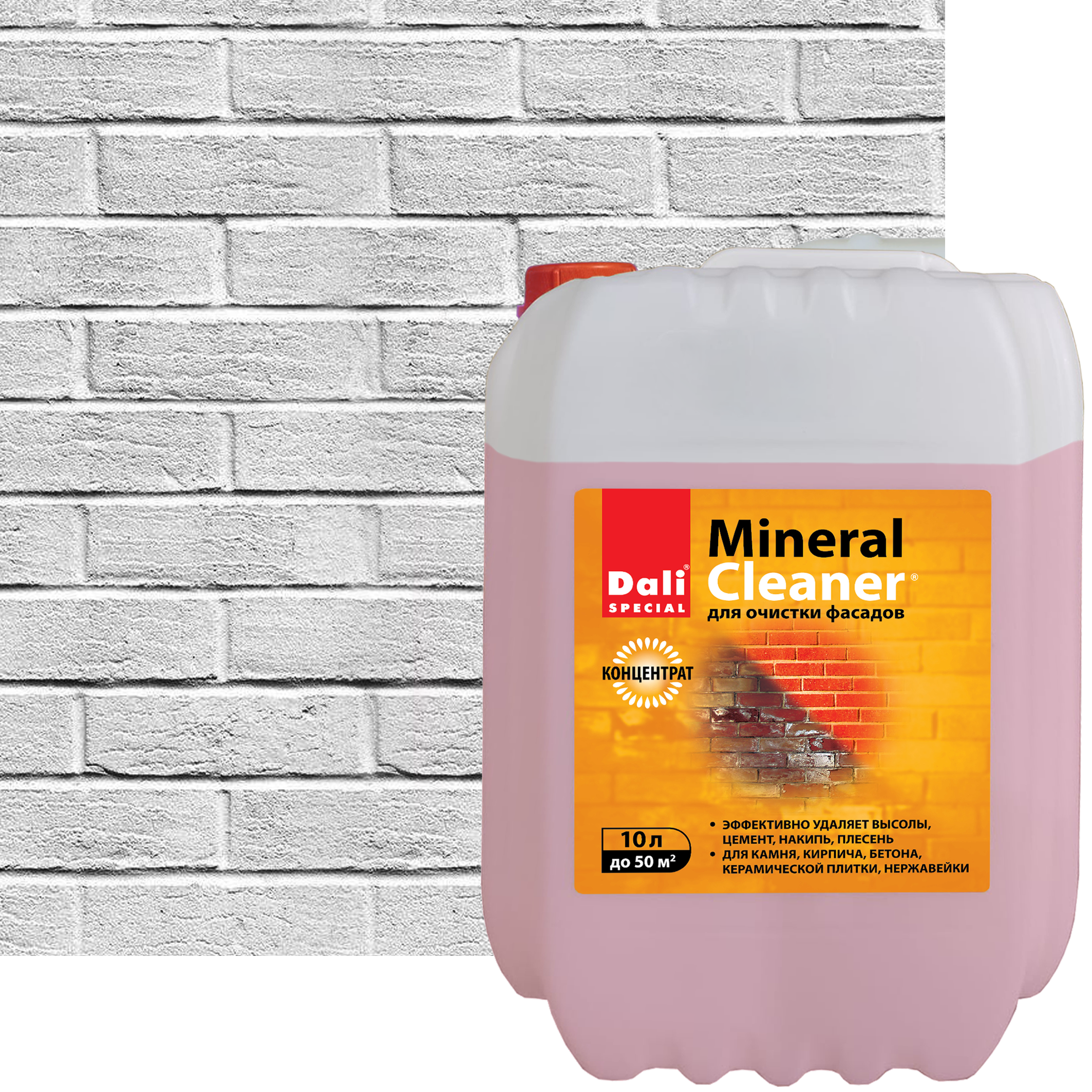 Изображение товара Очиститель фасадов Dali Mineral Cleaner 10 л Изображение товара Очиститель фасадов Dali Mineral Cleaner 10 л