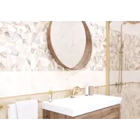 Изображение товара Керамическая настенная плитка Alma Ceramica Bergamo 1 50x24.9 см бежевый глянцевый