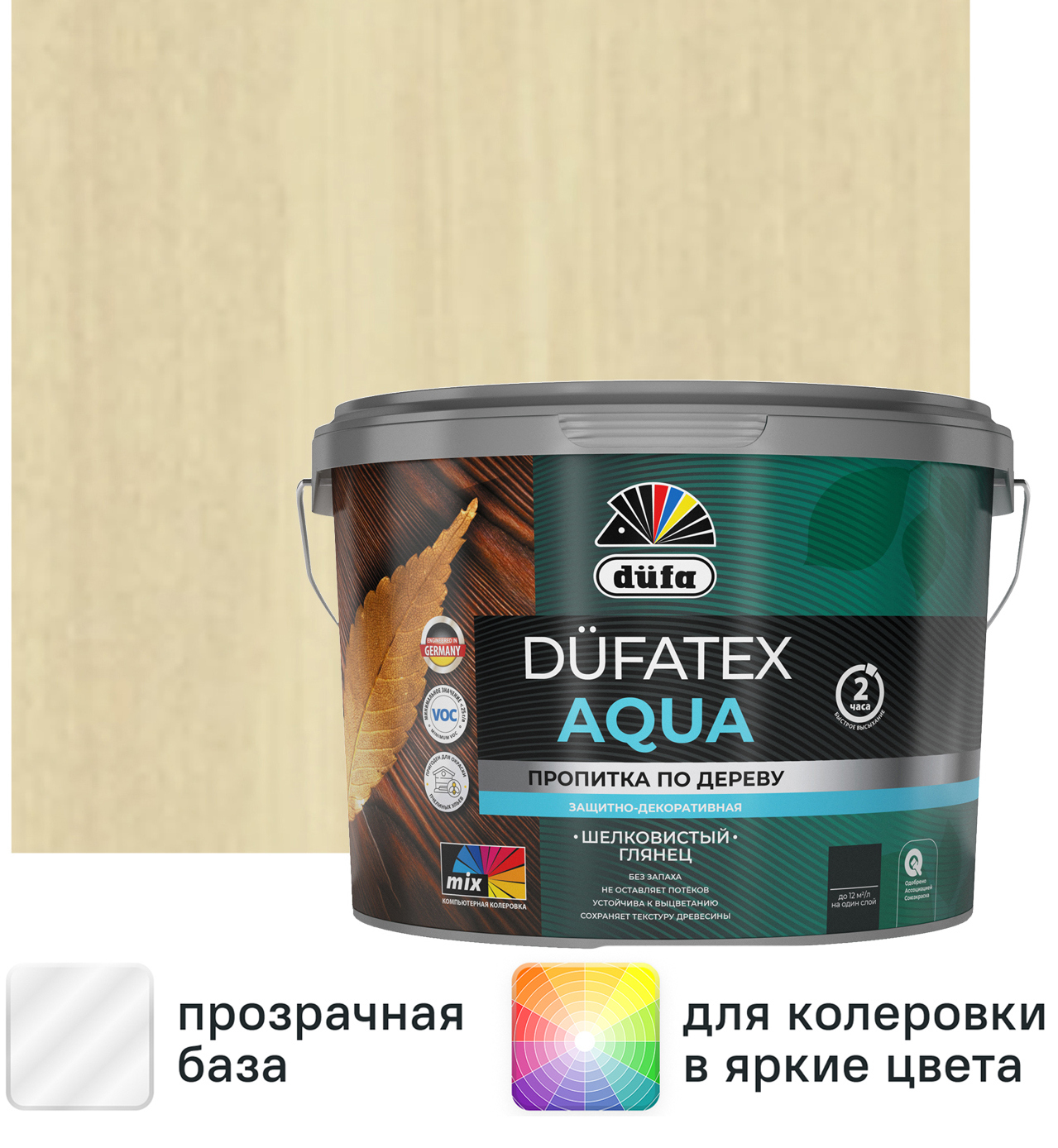 Изображение товара Пропитка для дерева водная прозрачная Dufatex Aqua 5 л