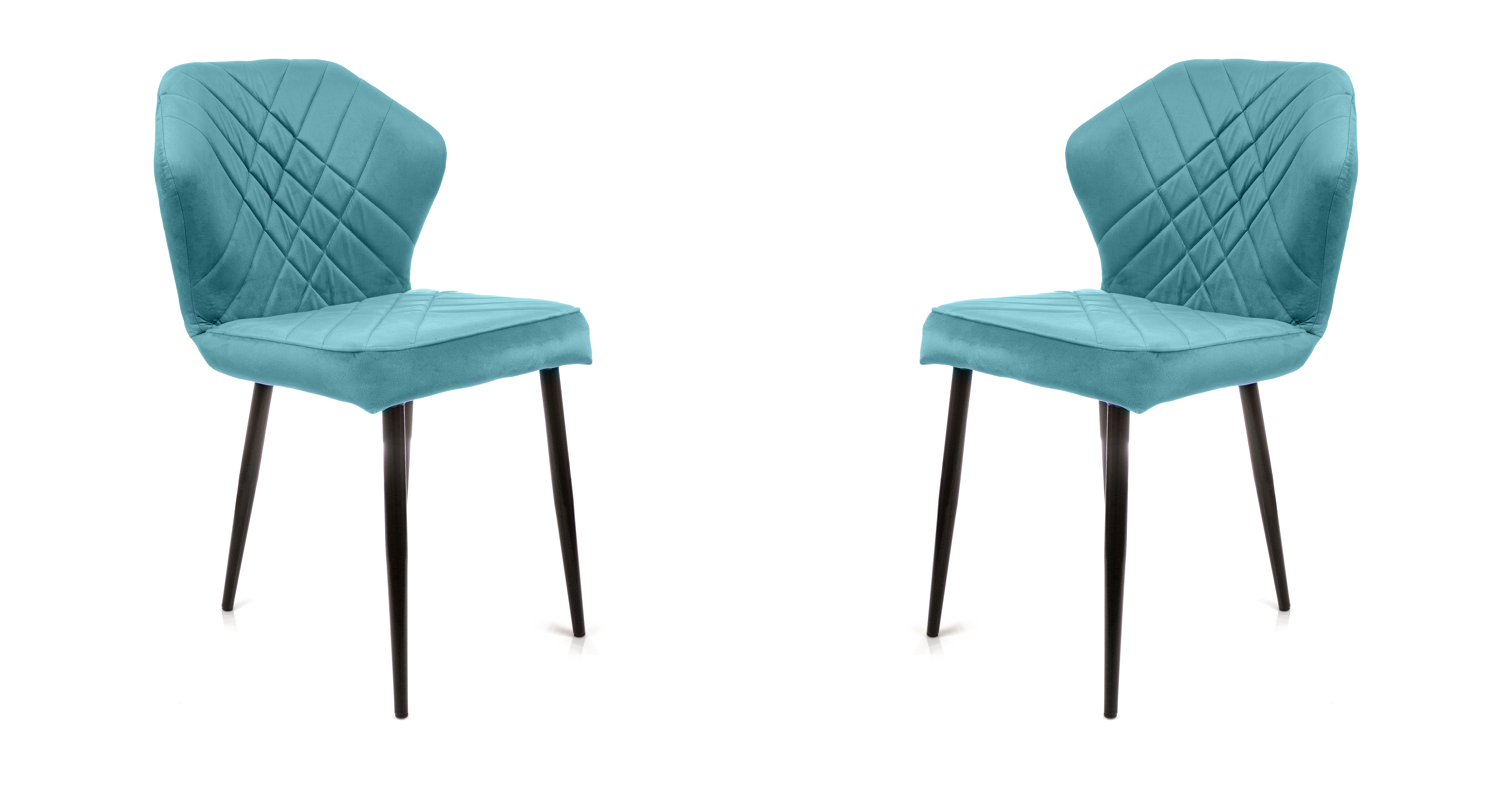 Изображение товара Стул M-group Ницца 44x87x42 см велюр цвет черный 2 шт.