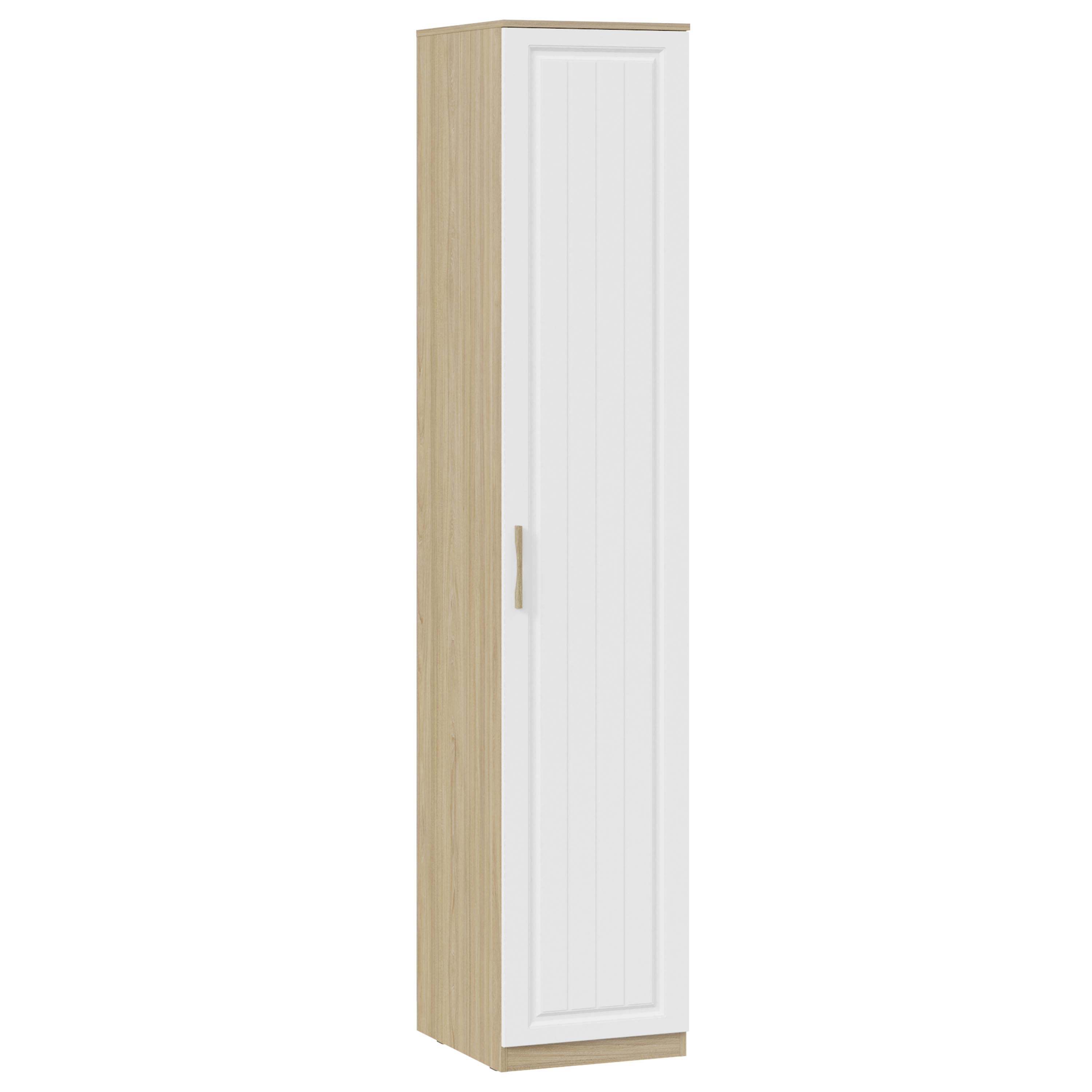 Изображение товара Шкаф распашной Трия 45x231x53 см ЛДСП Вяз благородный белый современный дизайн