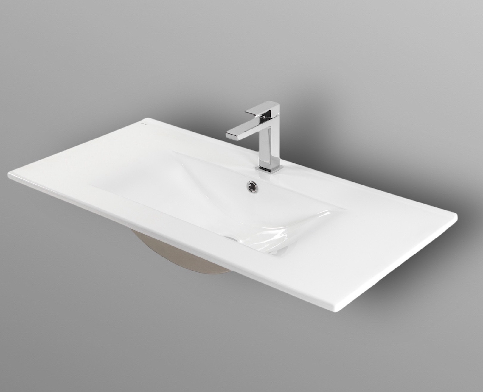 Изображение товара Раковина мебельная Bond SLM05900 91 см белая прямоугольная с отверстием под смеситель