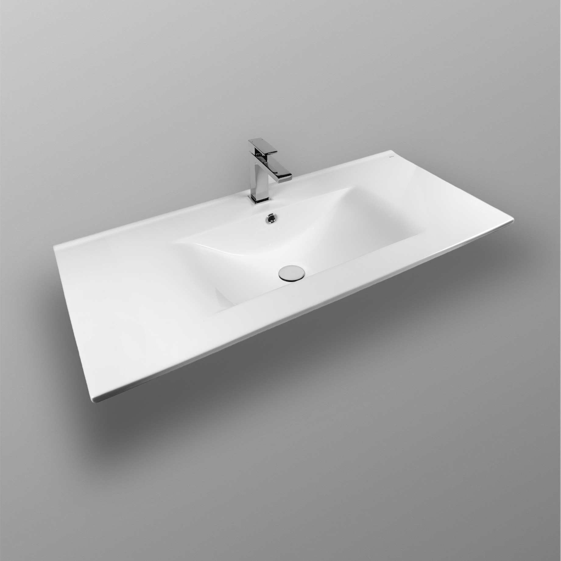 Изображение товара Мебельная раковина Bond SLM051000 прямоугольная 101 см белая для ванной комнаты